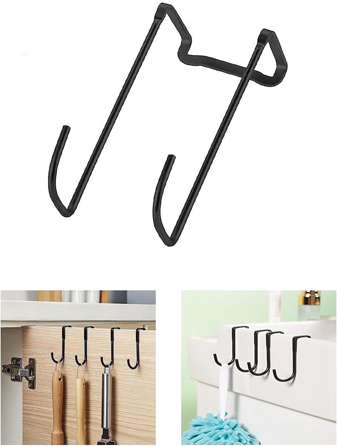 Microcase Paslanmaz Çelik Metal Banyo Duşakabin Mutfak vb Alanlar için Askılık L Model - AL4839 1 Adet