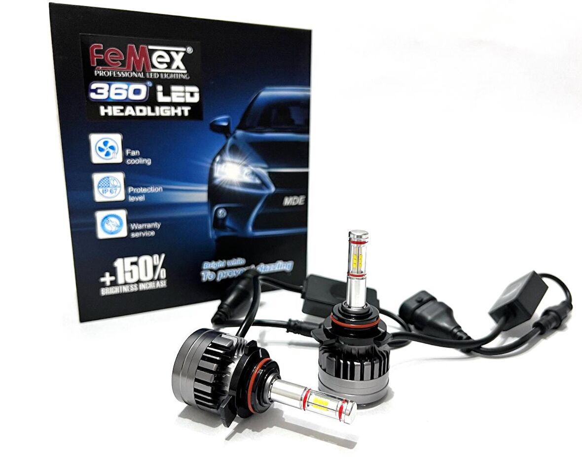 FEMEX 360* CSP SUPERİOR 4 YÖNLÜ CHİPSET HIR 9012 LED XENON LED HEADLİGHT