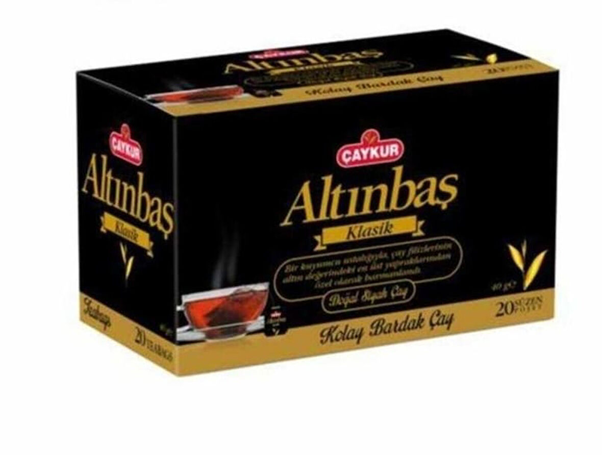 Çaykur Altınbaş Bardak Poşet Çay 20'li 2 paket
