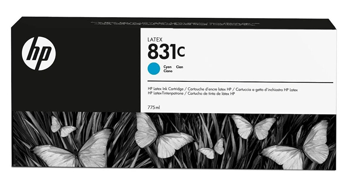 HP 831C Cyan 775 ml. Mavi Orijnal Latex Mürekkep Kartuşu (CZ695A)