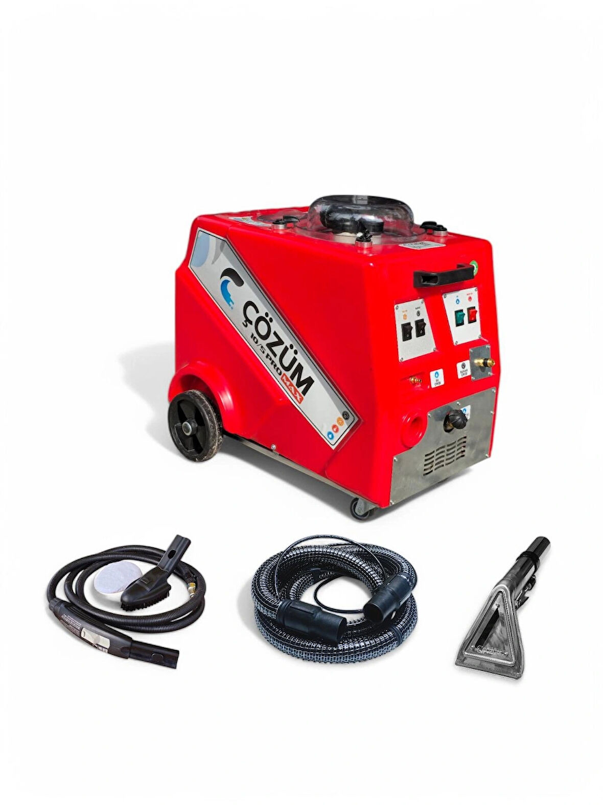 Çözüm 10/5 Pro Max - Buharlı Koltuk ve Halı Yıkama Makinesi | Çift Motorlu | 8 Bar | 50°C Su Isıtma Özelliği 