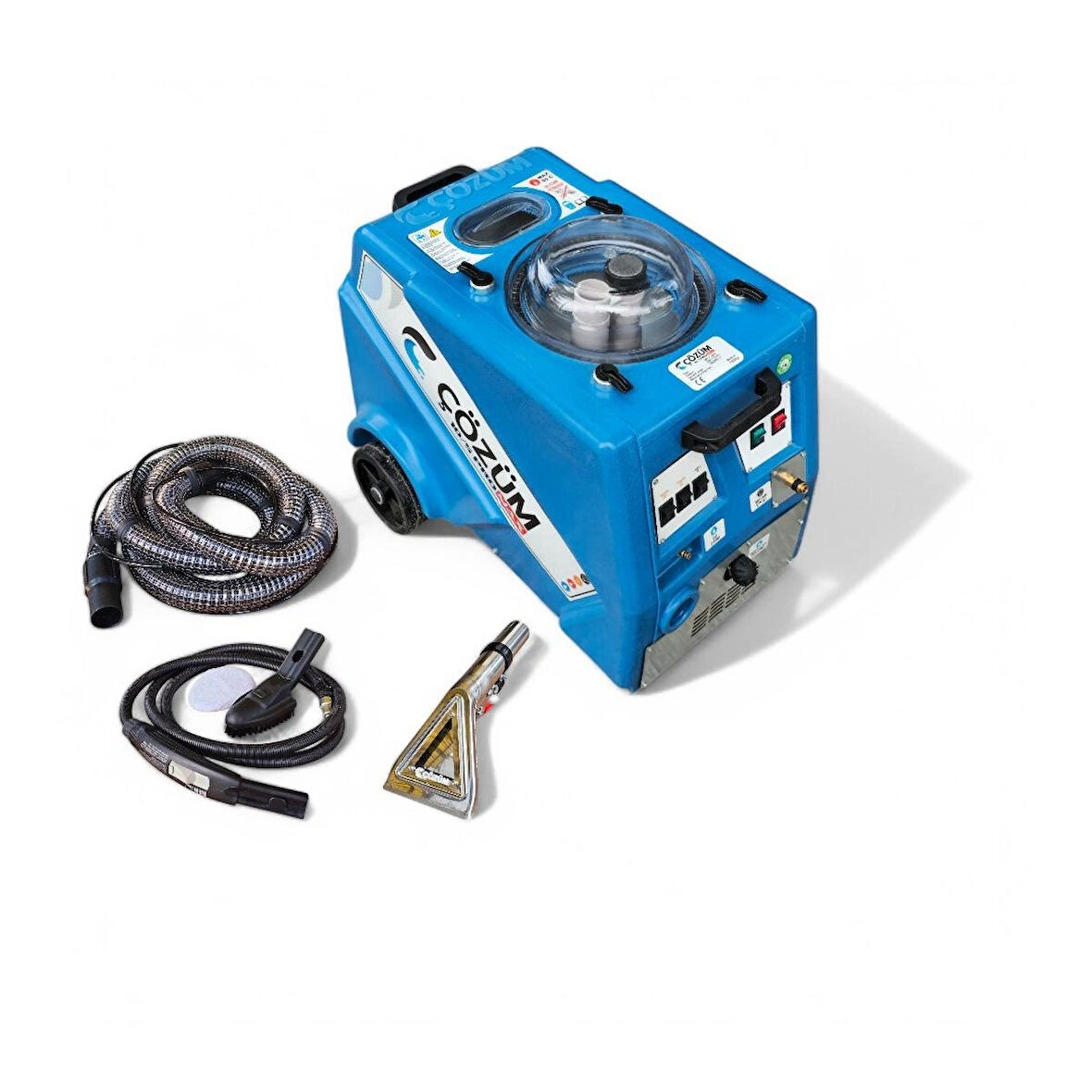 Çözüm 10/5 Pro Max - Buharlı Koltuk ve Halı Yıkama Makinesi | Çift Motorlu | 8 Bar | 50°C Su Isıtma Özelliği 