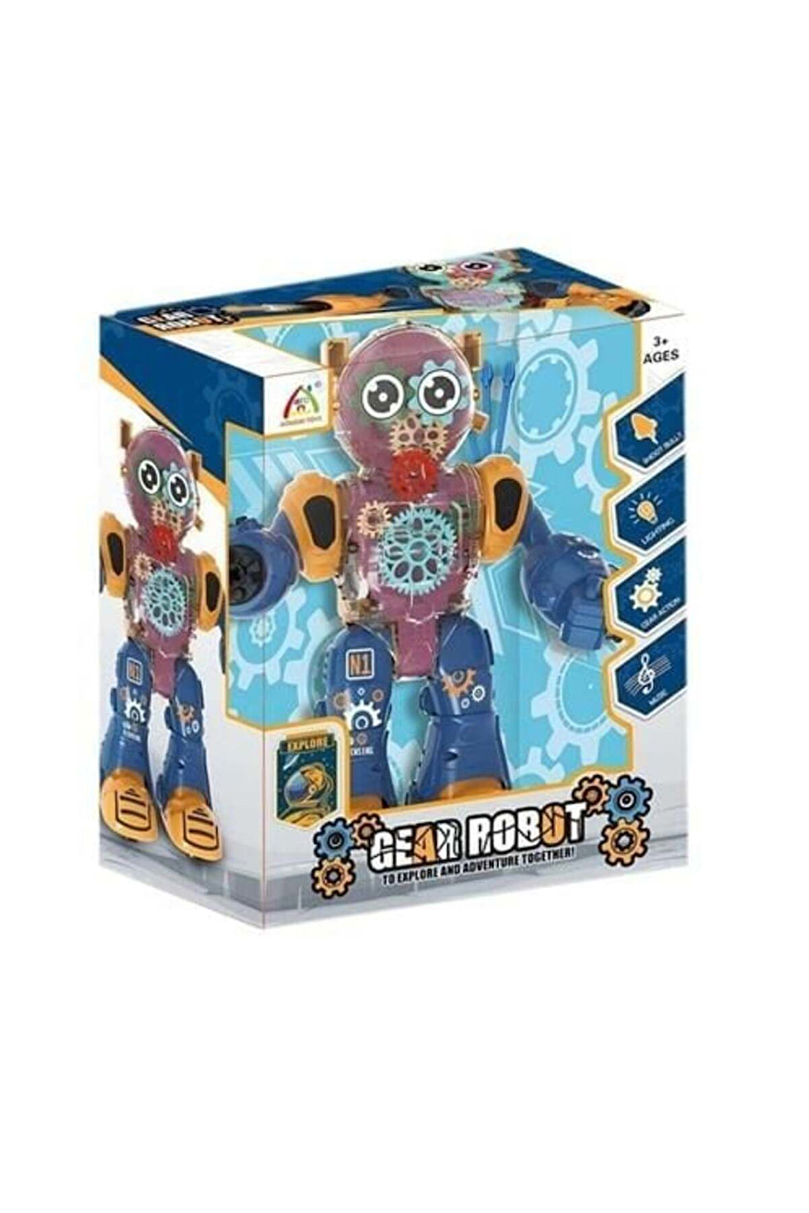 Erkek Çocuk Oyuncak IŞIKLI VE MÜZİKLİ ROBOT Kız Çocuk Eğitici Oyuncaklar