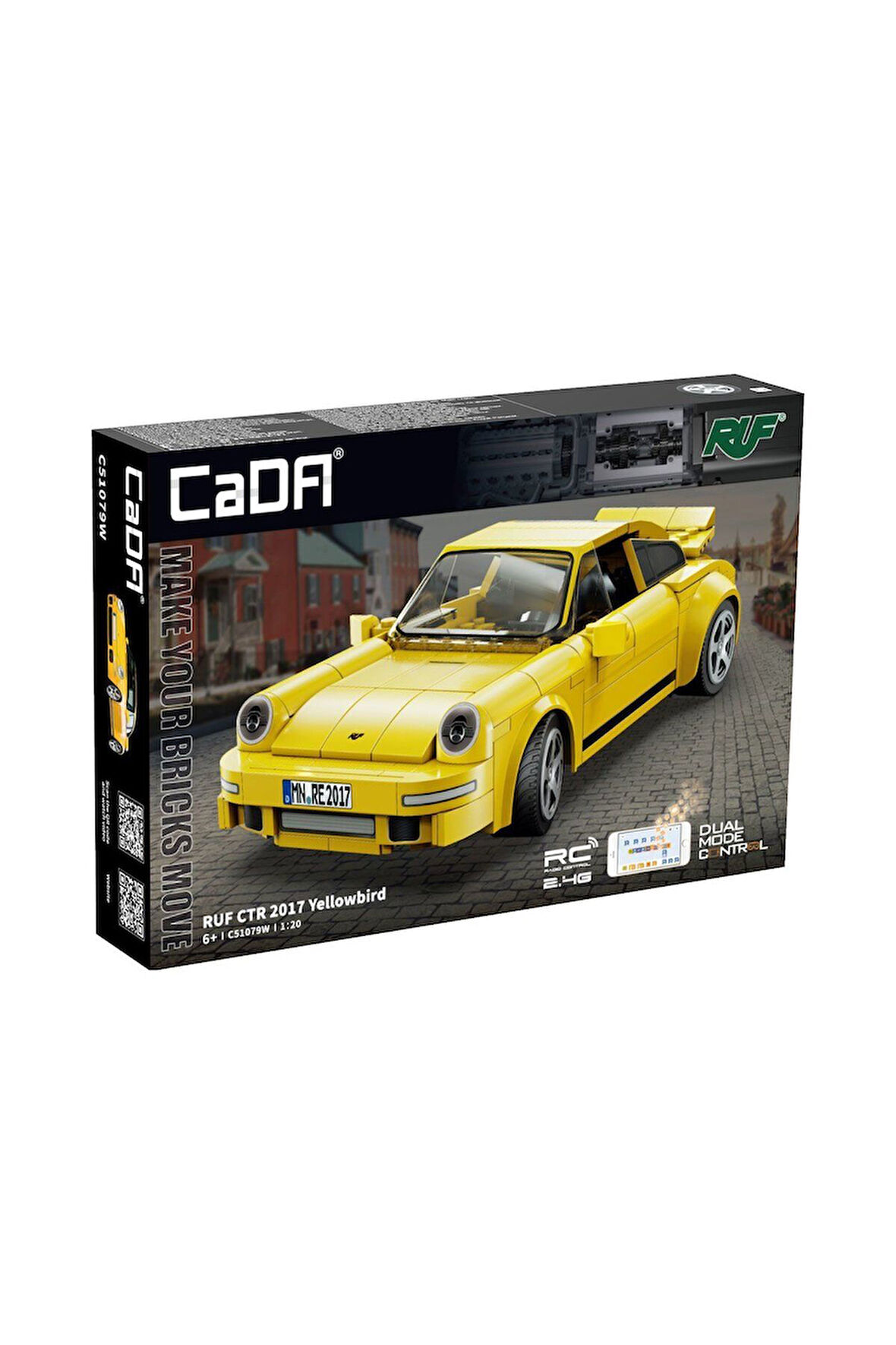 Erkek Çocuk Oyuncak C51079W Cada RUF CTR 2017 Yellowbird Blok Seti 222 Parça -Vagon life Kız Çocuk E