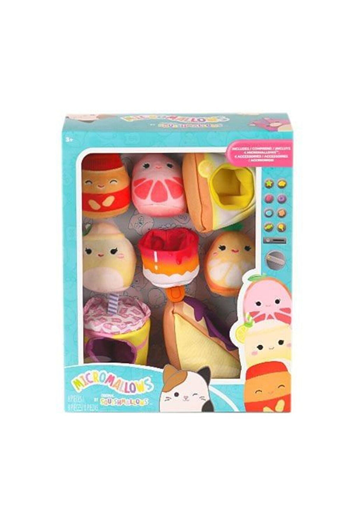 Erkek Çocuk Oyuncak SQ MM0018 Micromallows 4 figür 4 Aksesuar Set -Necotoys Kız Çocuk Eğitici Oyunca