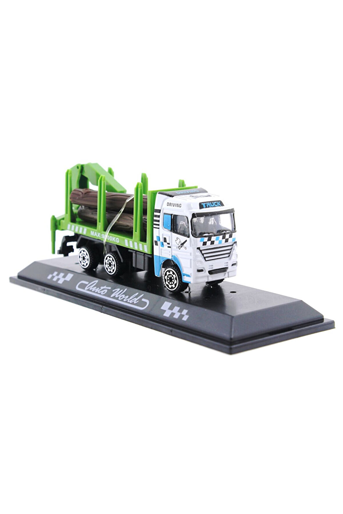 Erkek Çocuk Oyuncak Die Cast Mini Yeşil Kütük Kamyonu Kız Çocuk Eğitici Oyuncaklar