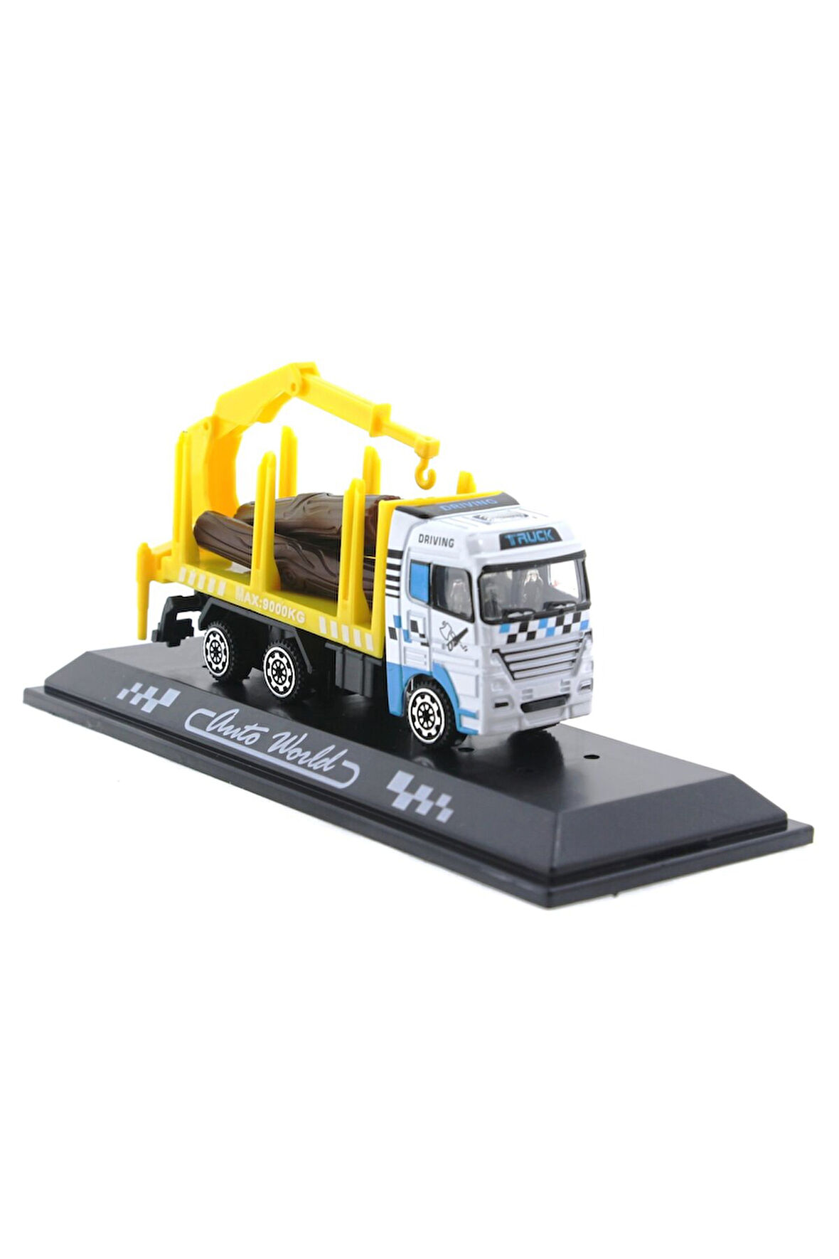 Erkek Çocuk Oyuncak Die Cast Mini Sarı Kütük Kamyonu Kız Çocuk Eğitici Oyuncaklar
