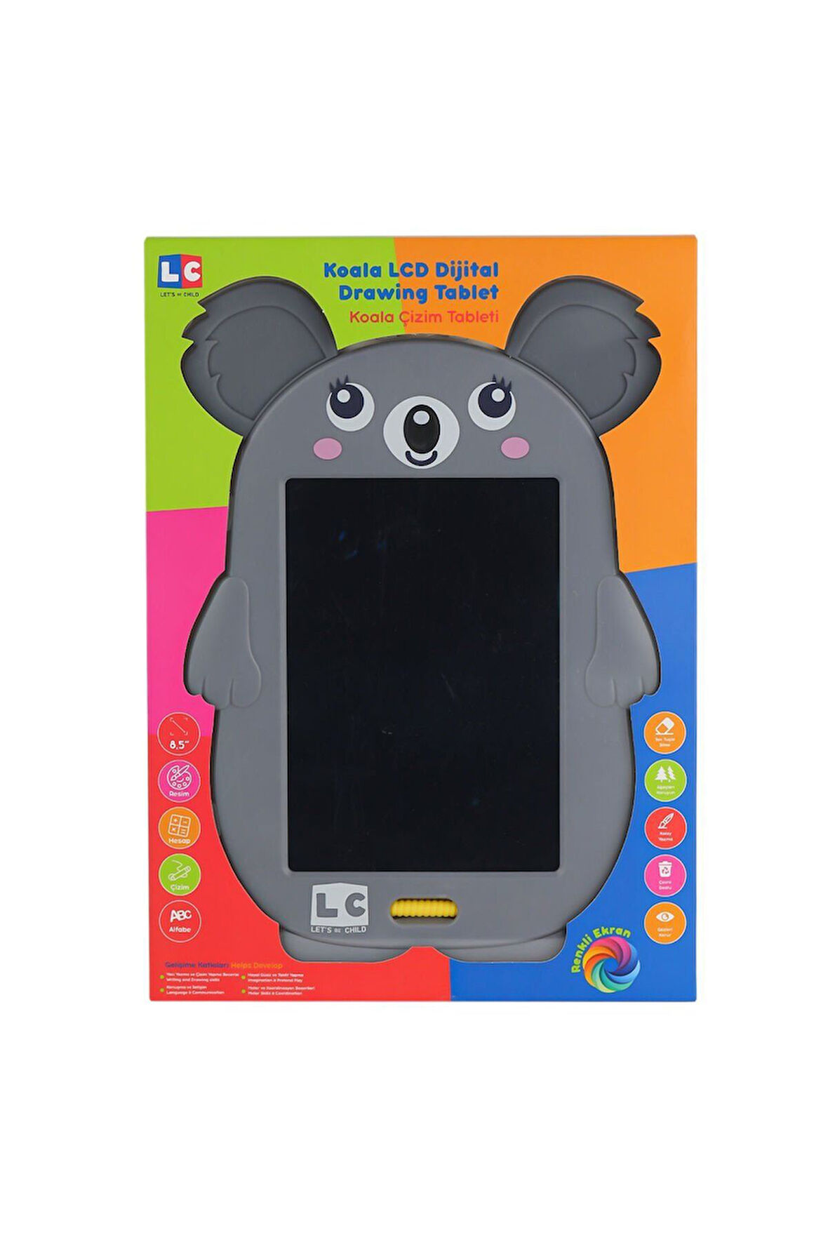 Erkek Çocuk Oyuncak LC-31072 Koala Çizim Tableti 8.5 inç -Lets Kız Çocuk Eğitici Oyuncaklar