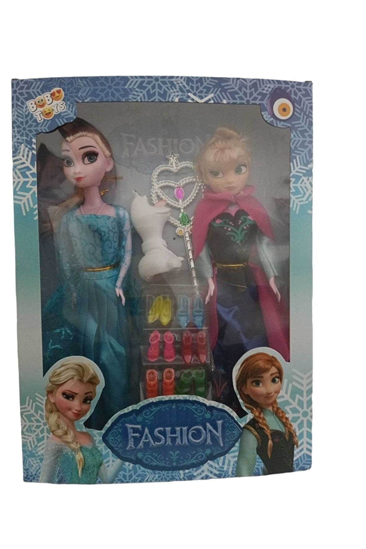 Çocuk Gelişim Oyuncaklar Karlar Ülkesi Elsa Ve Anna Toplam 20 Parça Eşyalı Bebekler Kız Erkek Çocuk