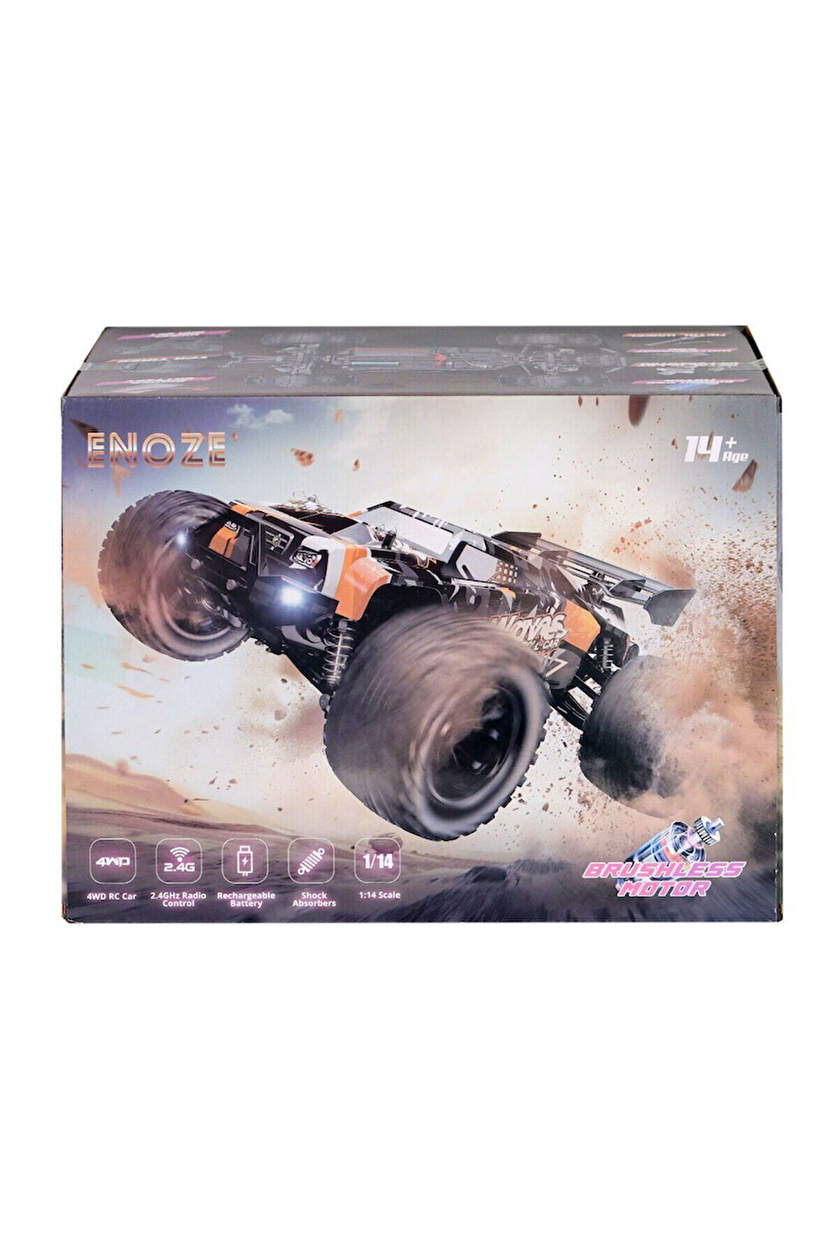 Erkek Çocuk Oyuncak 001E Kumandalı 4x4 Fırçası Motor 1:14 Gaser Arazi Aracı -Gepettoys Kız Çocuk Eği