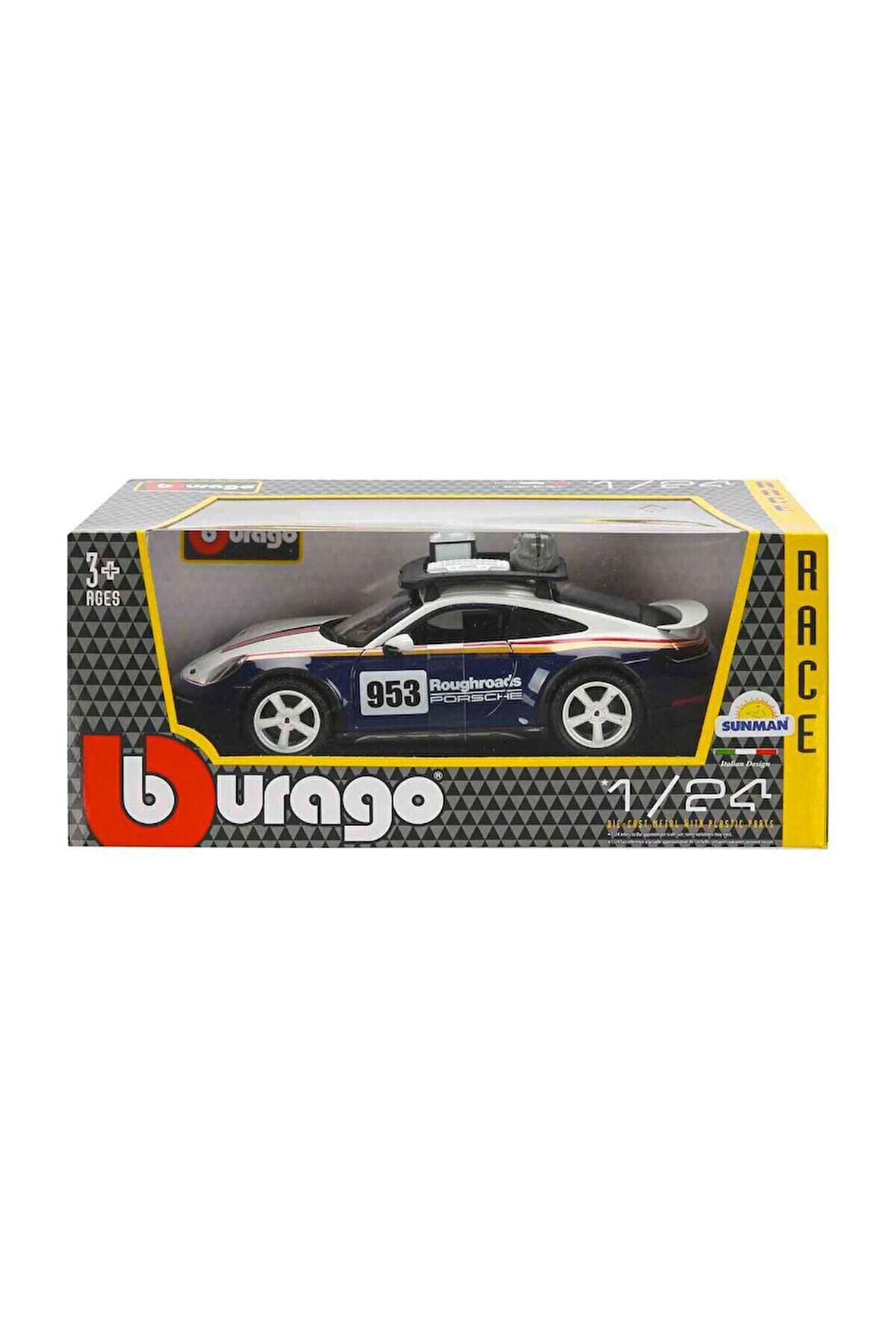 Erkek Çocuk Oyuncak 28029 Burago 1:24 Porsche 911 Dakar Model Araba -Sunman Kız Çocuk Eğitici Oyunca