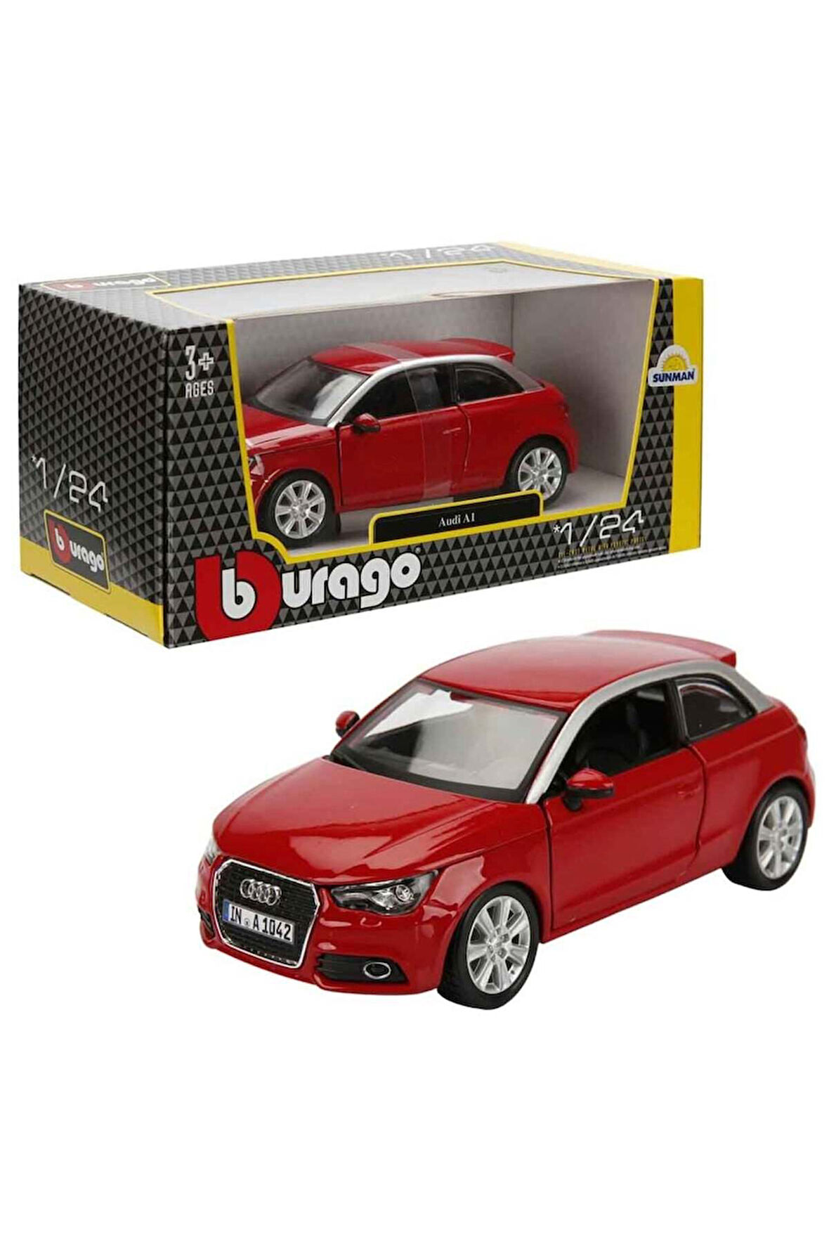 Erkek Çocuk Oyuncak BRAGO- 1/24 AUDİ A1 KIRMIZI -SUN Kız Çocuk Eğitici Oyuncaklar