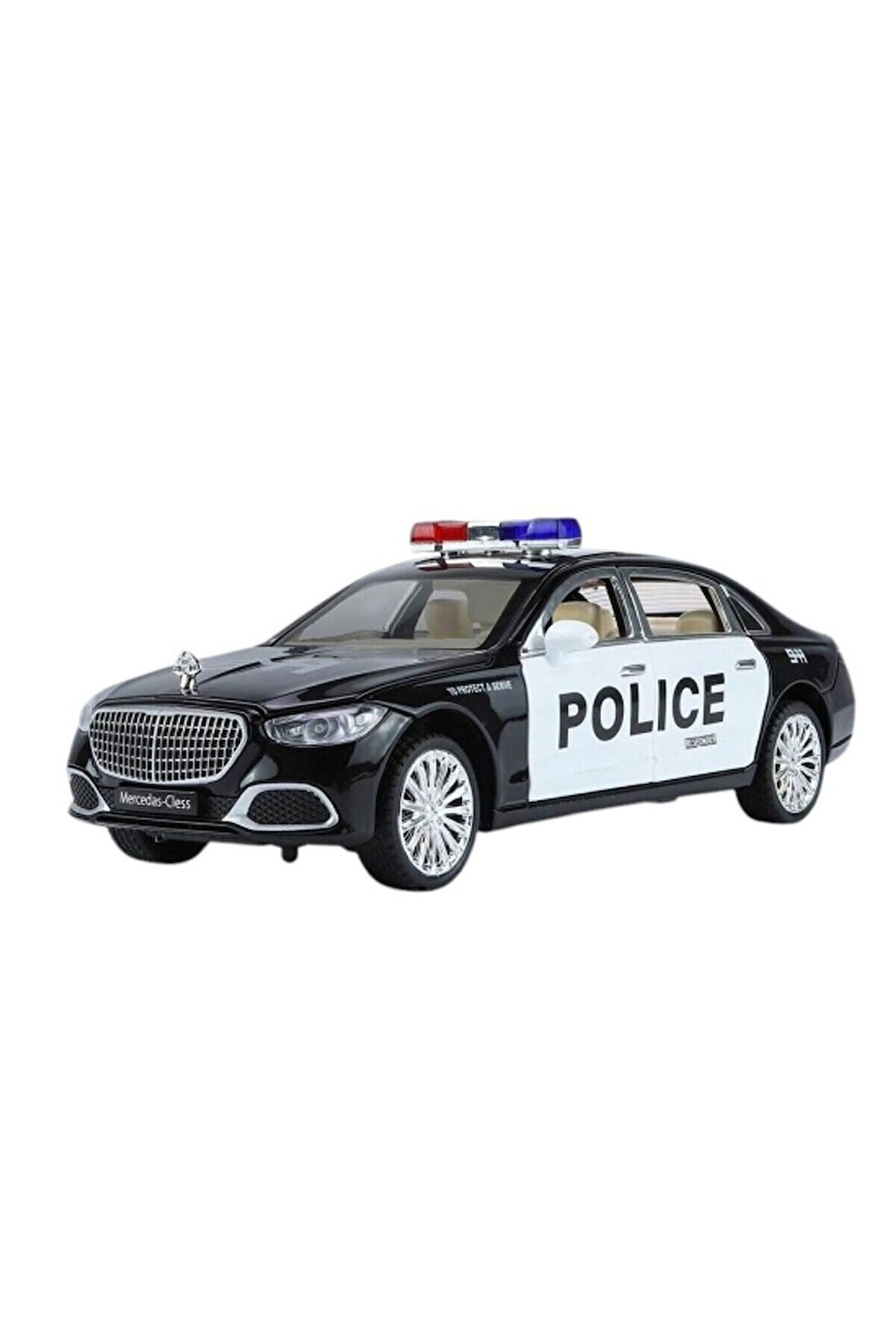 Erkek Çocuk Oyuncak XHD-B2430 C-B 1 24 IŞIKLI SESLİ TSL POLİS ARABA Kız Çocuk Eğitici Oyuncaklar