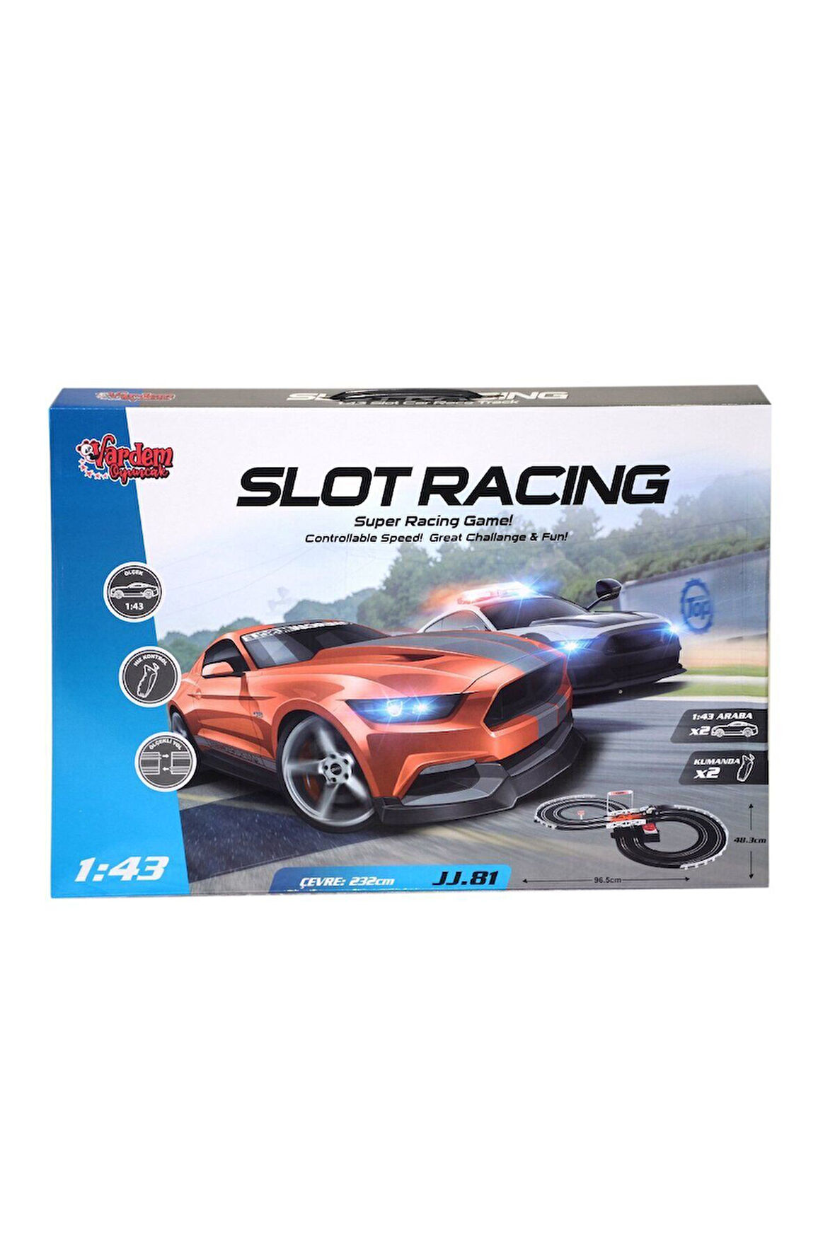 Erkek Çocuk Oyuncak JJ 81-1 Kumandalı 2 Araçlı Yarış Seti 1:43 -Vardem Kız Çocuk Eğitici Oyuncaklar