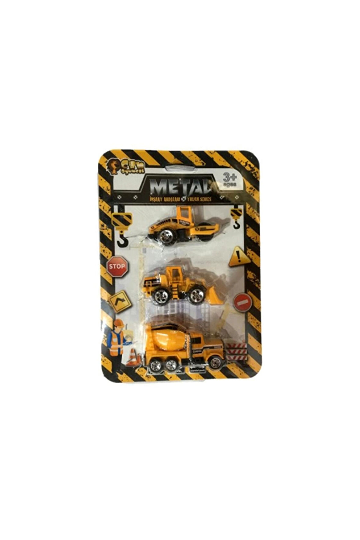 Erkek Çocuk Oyuncak 8849 KARTELA 3 LÜ METAL İŞ ARAÇLAR Kız Çocuk Eğitici Oyuncaklar