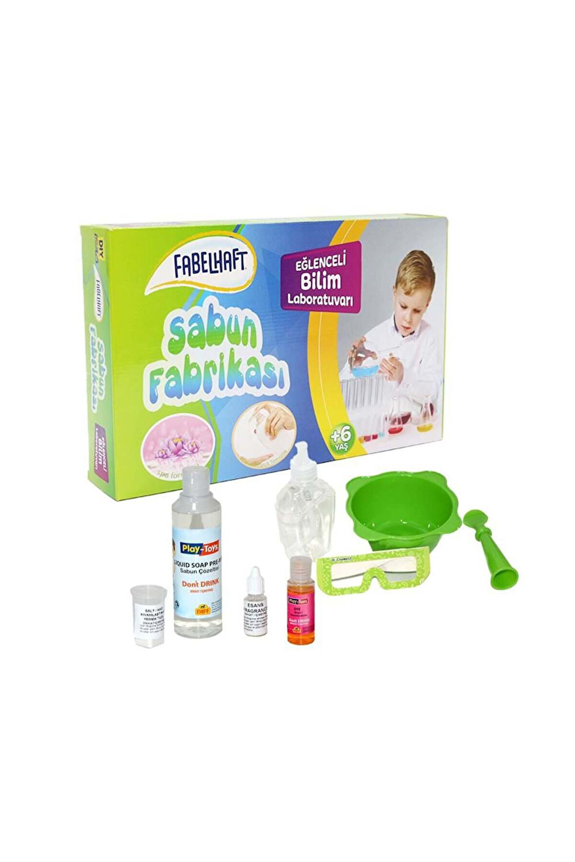 Erkek Çocuk Oyuncak FabelHaft Sabun Fabrikası Eğlenceli Bilim Laboratuvarı Kız Çocuk Eğitici Oyuncak