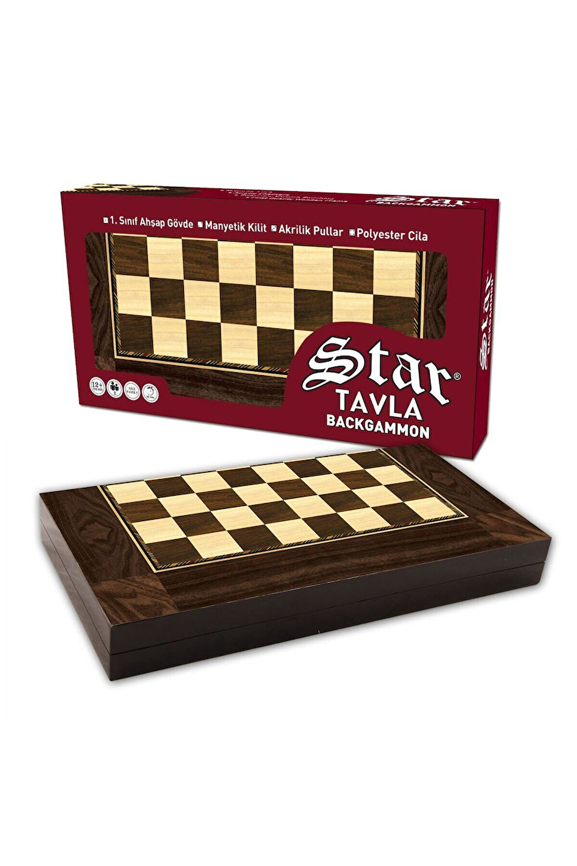 Erkek Çocuk Oyuncak 1020180 Star Pester Ceviz Tavla (Büyük) Kız Çocuk Eğitici Oyuncaklar