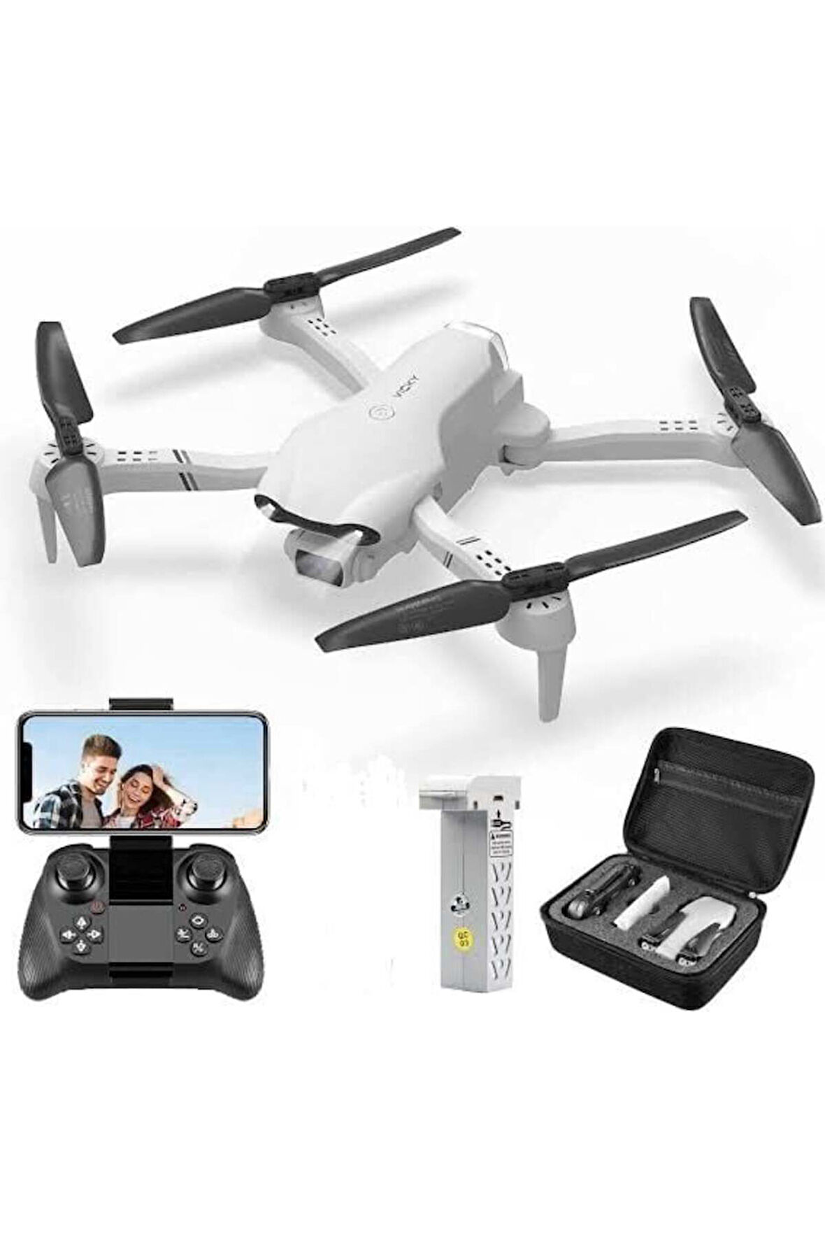 Erkek Çocuk Oyuncak 4D-F10 FIRÇASIZ MOTOR 1 5 KM ÇEKİM DRONE Kız Çocuk Eğitici Oyuncaklar