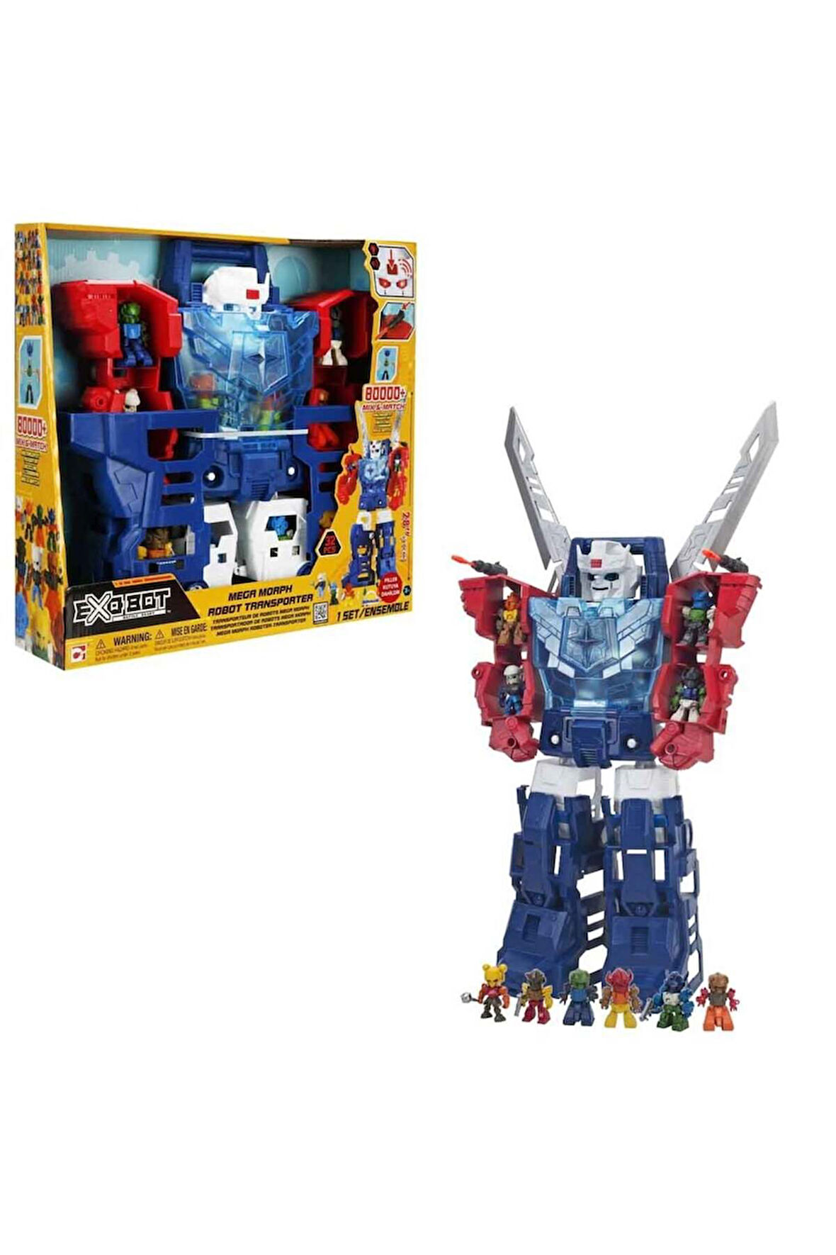Erkek Çocuk Oyuncak OYUN SET EXOBOT MEGA MORPH ROBOT TRANSFO Kız Çocuk Eğitici Oyuncaklar