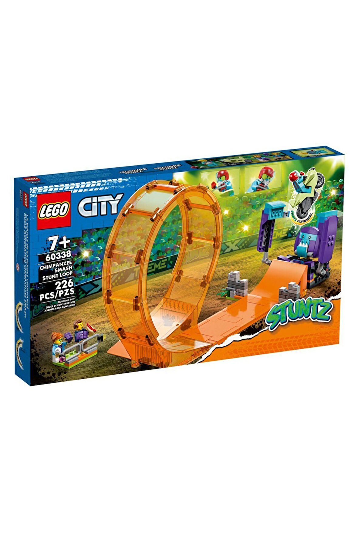 Erkek Çocuk Oyuncak 60338 City - Şempanze Yumruğu Gösteri Çemberi, 226 parça, +7 yaş Kız Çocuk Eğiti