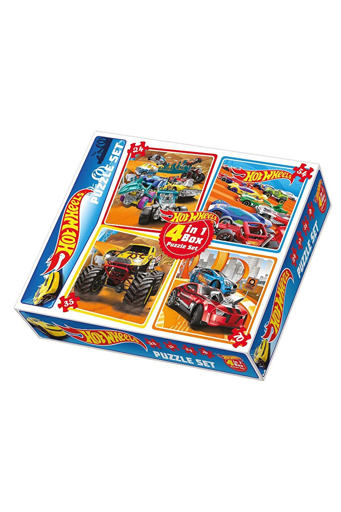 Erkek Çocuk Oyuncak 1895 DıyToy 4ü1 arada Puzzle Set - / 24+35+54+70 Parça Puzzle Kız Çocuk Eği