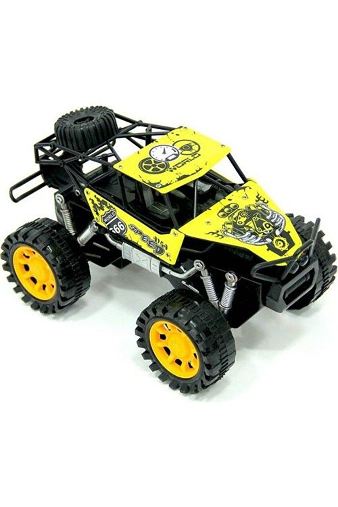 Erkek Çocuk Oyuncak Rock Crawler Metal Büyük Sürtmeli Arazi Aracı Sarı Kız Çocuk Eğitici Oyuncaklar