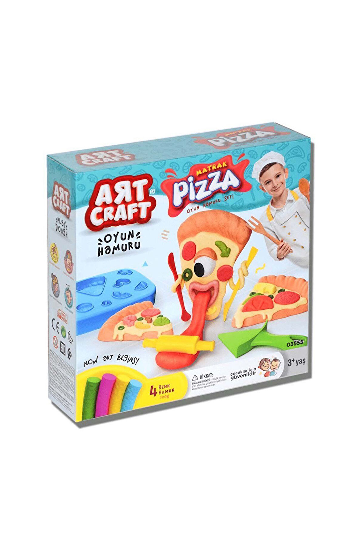 Erkek Çocuk Oyuncak Dede Pizza Oyun Hamuru Seti Kız Çocuk Eğitici Oyuncaklar