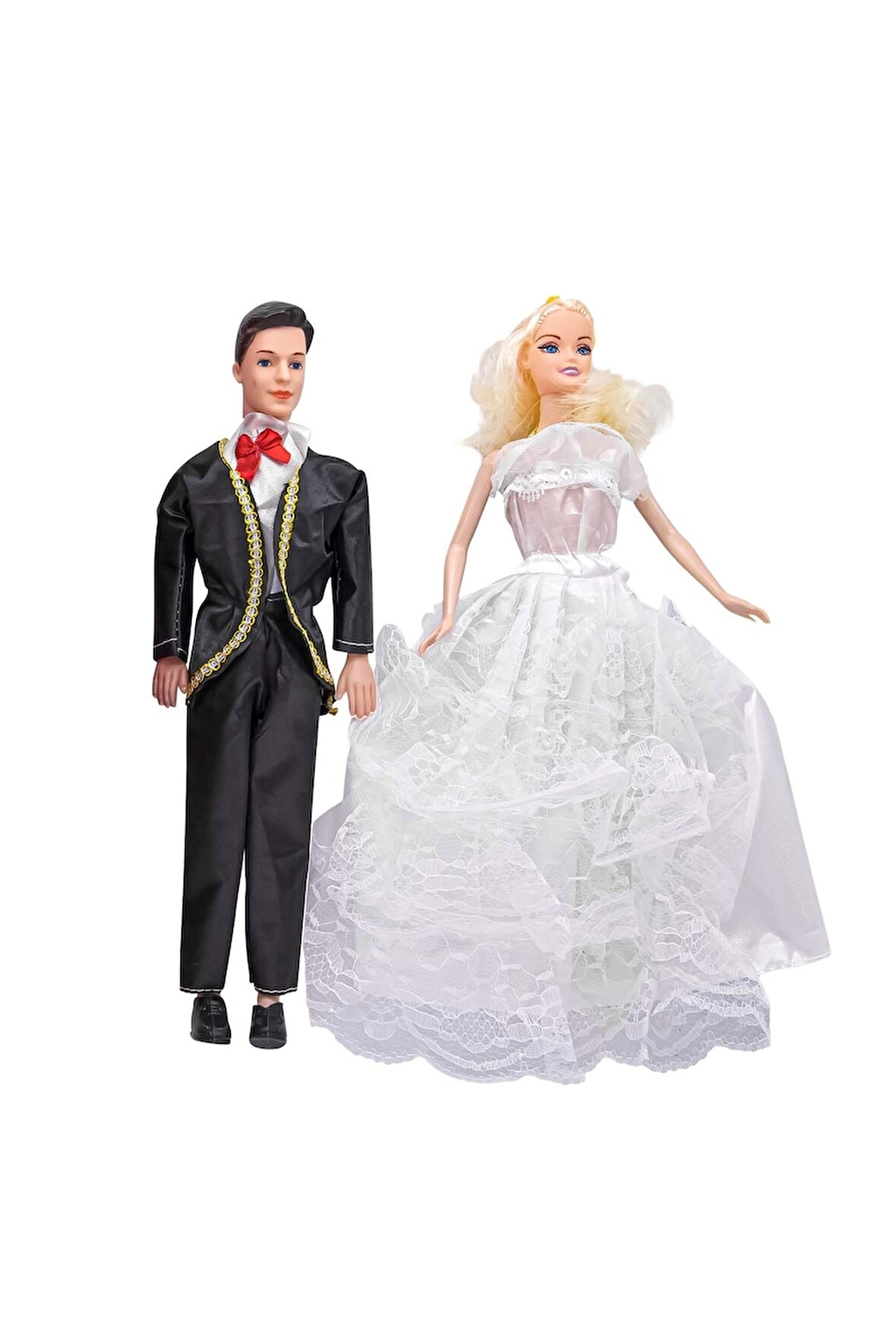 Öğretici Eğitici Oyuncaklar Anlily Gelin ve Damat Bebekler -OYD-02264 Kız Erkek Çocuk Oyuncak