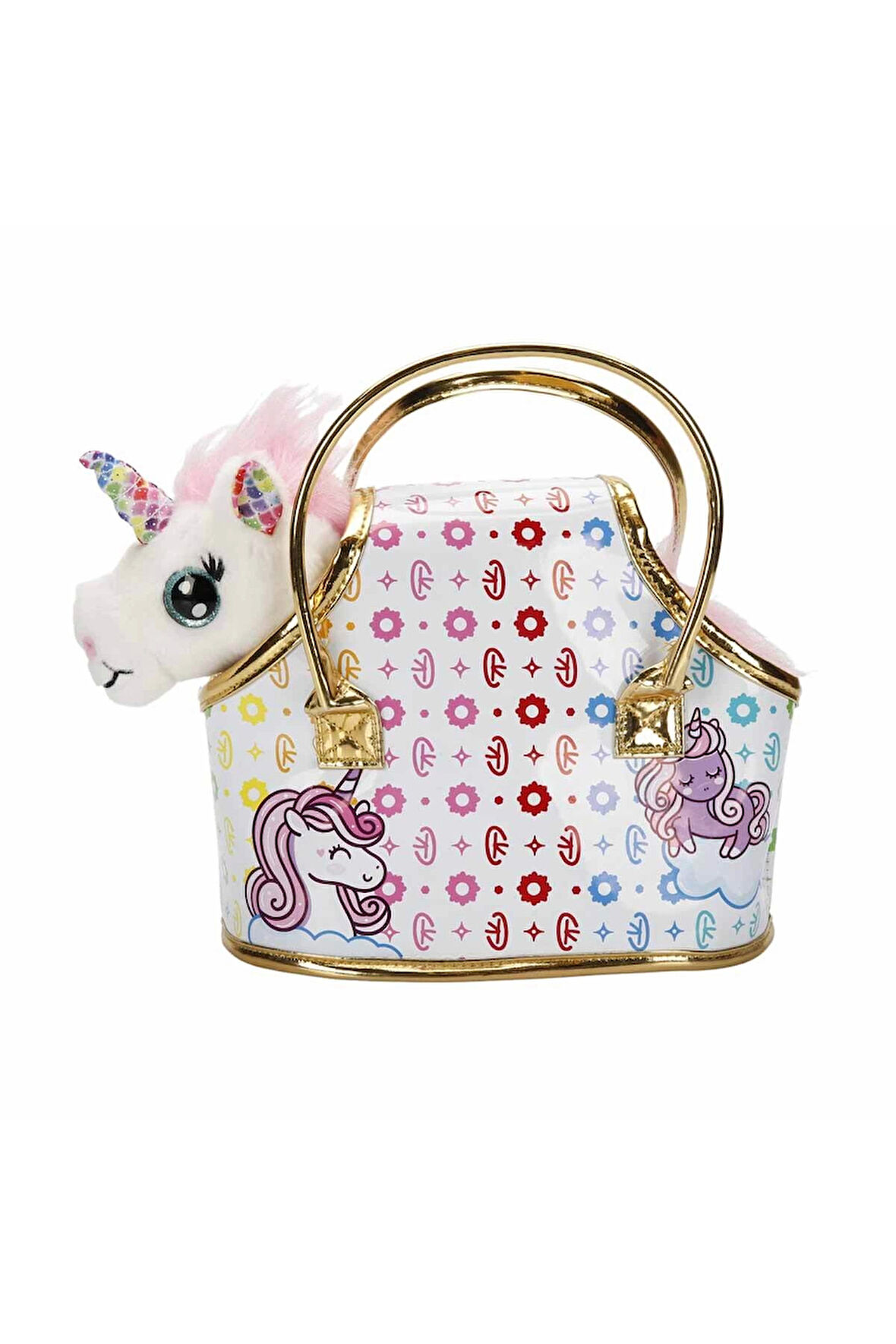 Erkek Çocuk Oyuncak Cutekins Taşıma Çantalı Peluş Unicorn Lou Lou Kız Çocuk Eğitici Oyuncaklar