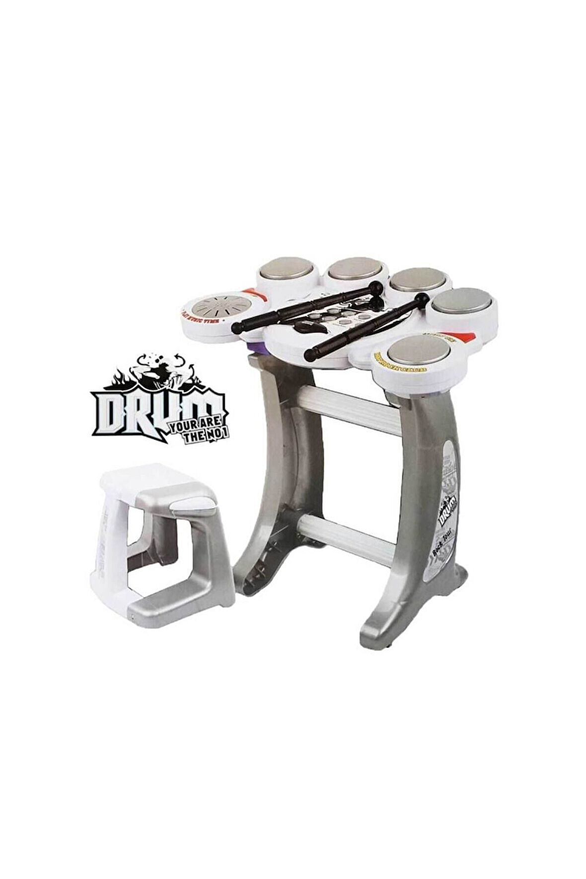 Erkek Çocuk Oyuncak Drum Rock Elektronik Bateri Seti Kız Çocuk Eğitici Oyuncaklar