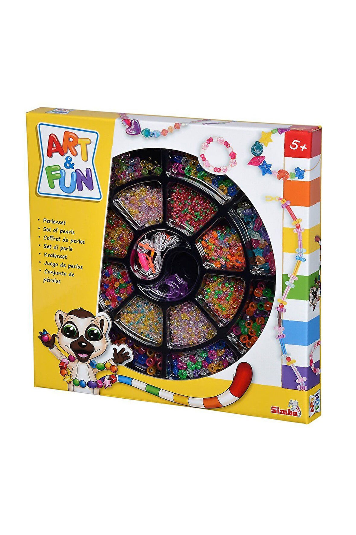 Erkek Çocuk Oyuncak 106374137 Art Fun Beadset Takı Tasarım Seti - Simba Kız Çocuk Eğitici Oyuncaklar