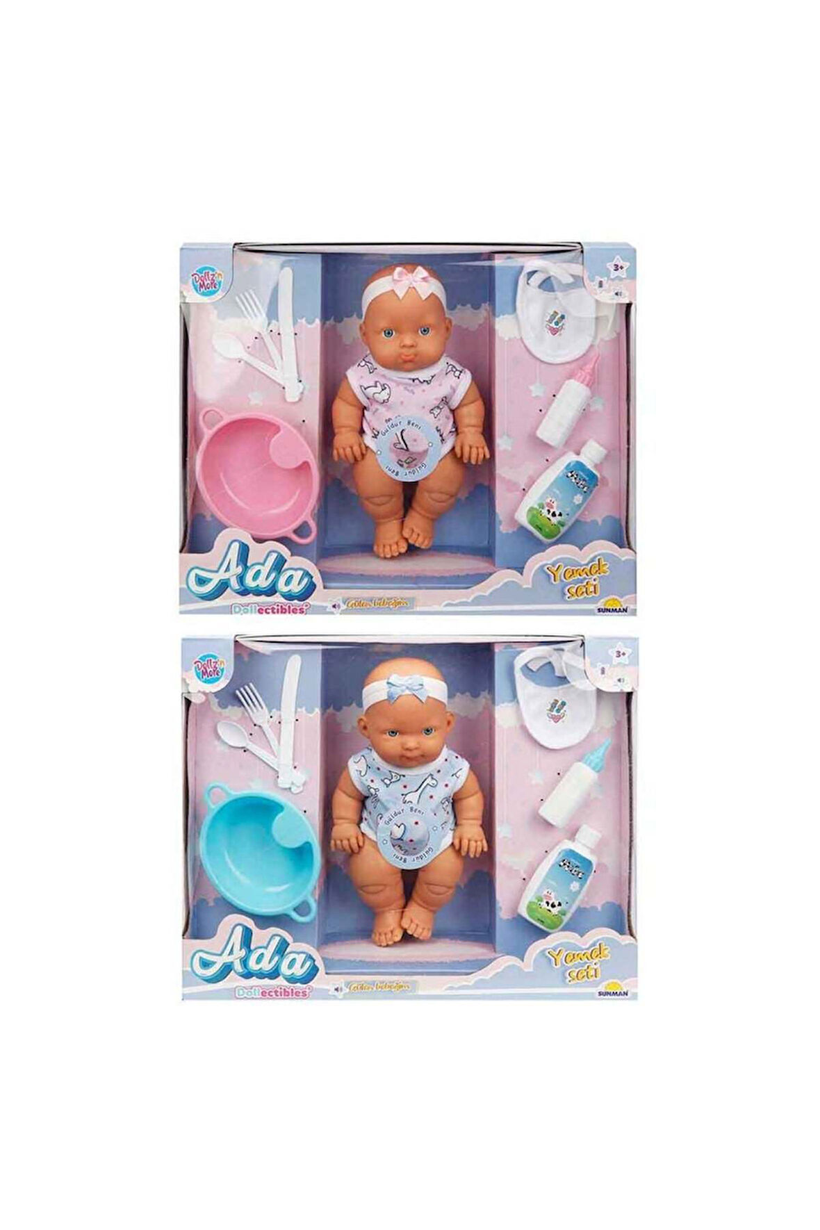 Erkek Çocuk Oyuncak Ada Bebek Yemek Seti 23cm. 1adet Fiyatıdır Kız Çocuk Eğitici Oyuncaklar