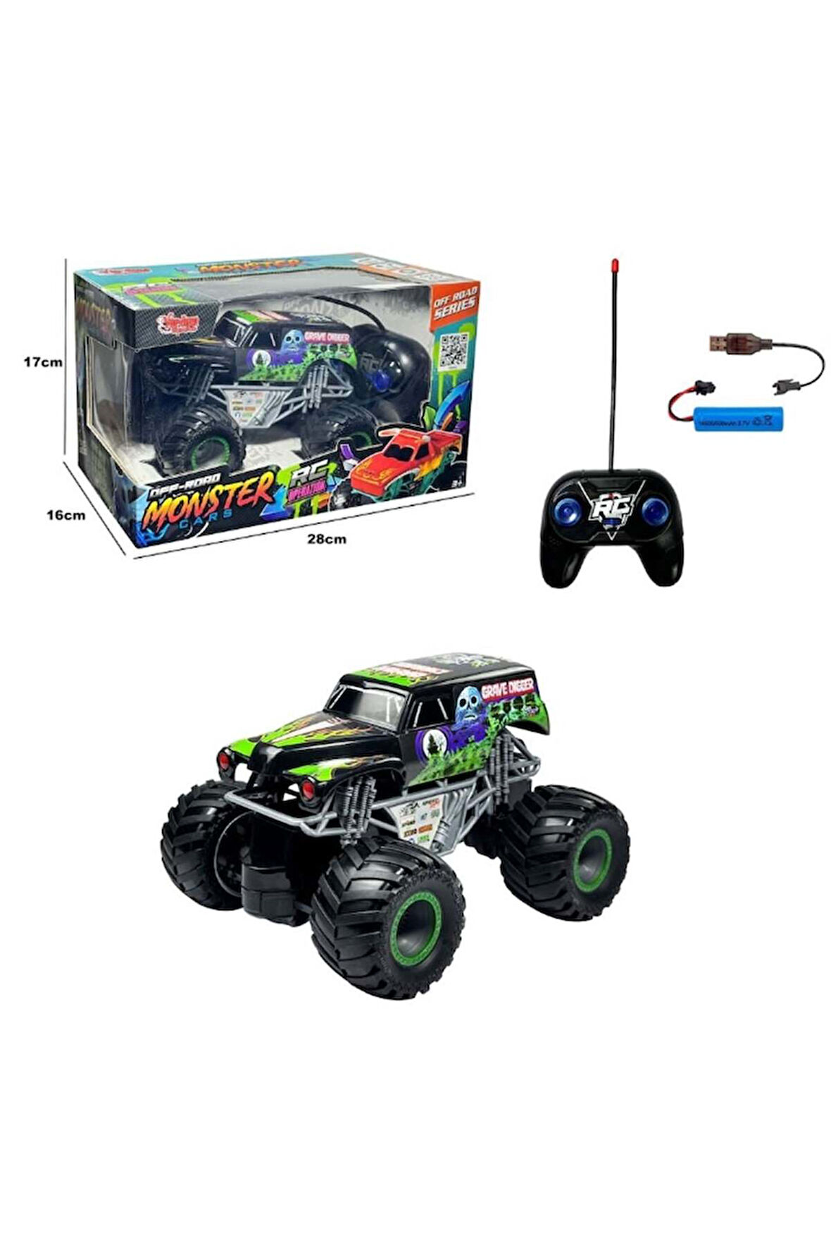 Erkek Çocuk Oyuncak JY-1003 Uzaktan Kumandalı Full Fonksiyon Şarjlı Monster Jeep Kız Çocuk Eğitici O