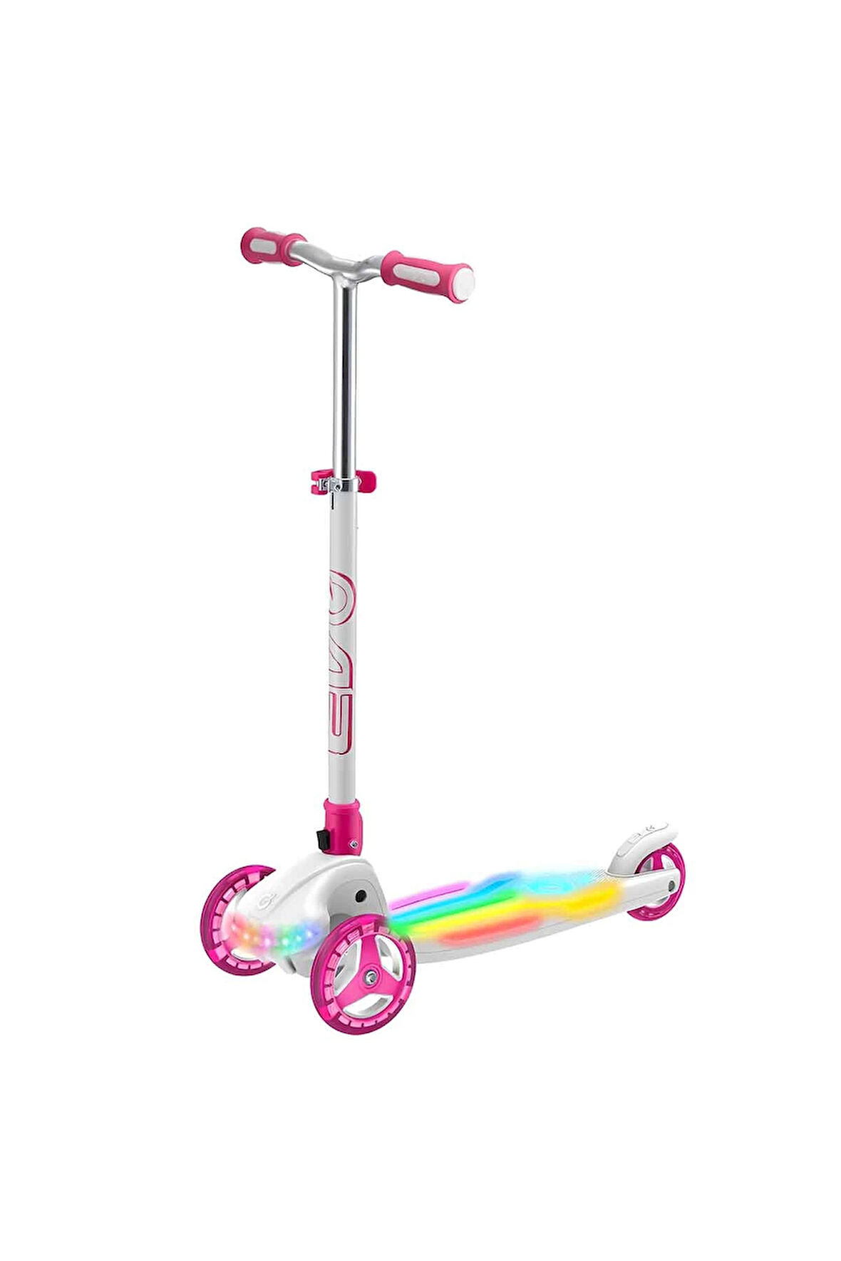 Erkek Çocuk Oyuncak Evo 3 Tekerlekli Colour Burst Işıklı Beyaz Scooter Kız Çocuk Eğitici Oyuncaklar