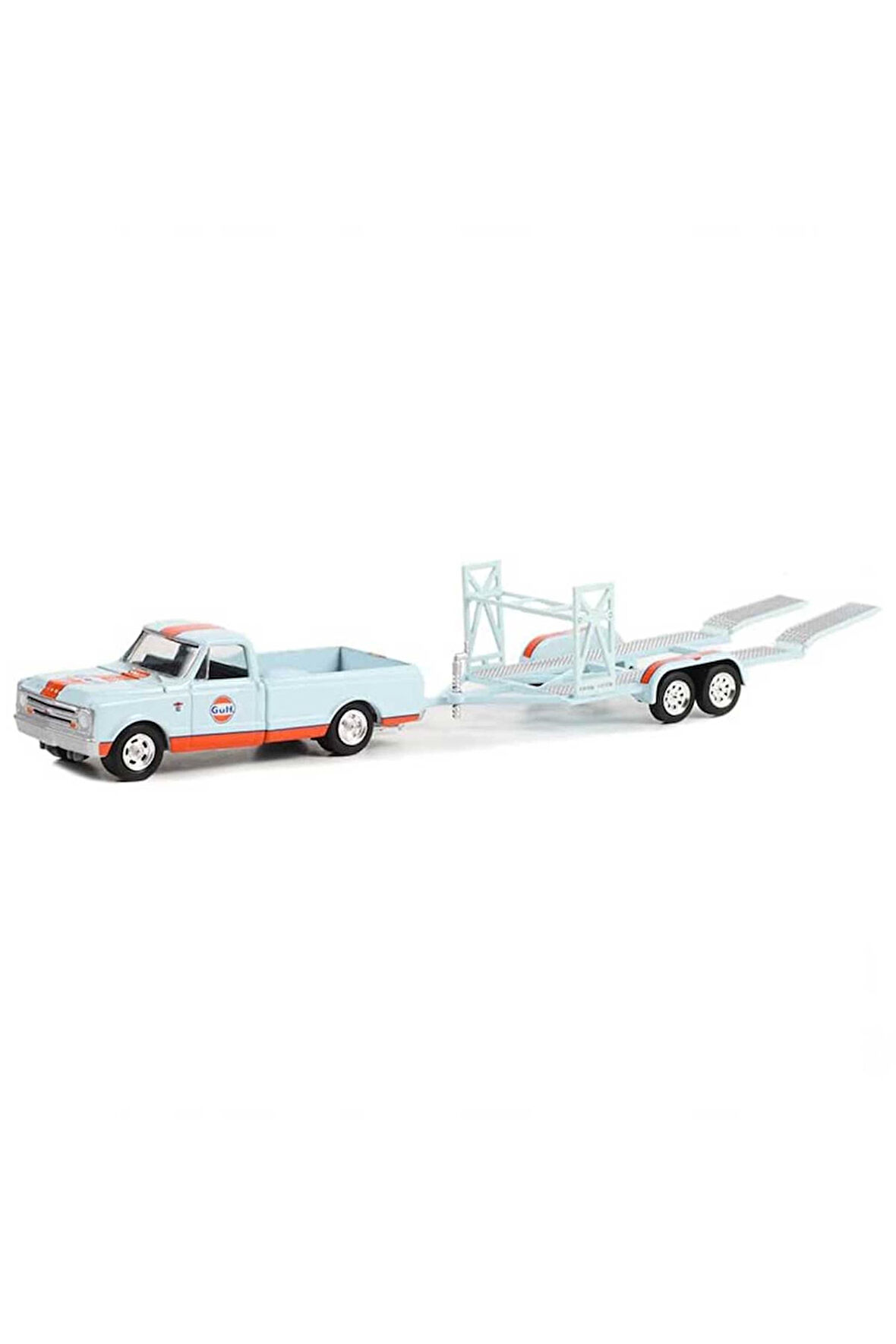 Erkek Çocuk Oyuncak Greenlight 1/64 1968 Chevrolet C-10 Shortbed and Tandem Car Kız Çocuk Eğitici Oy