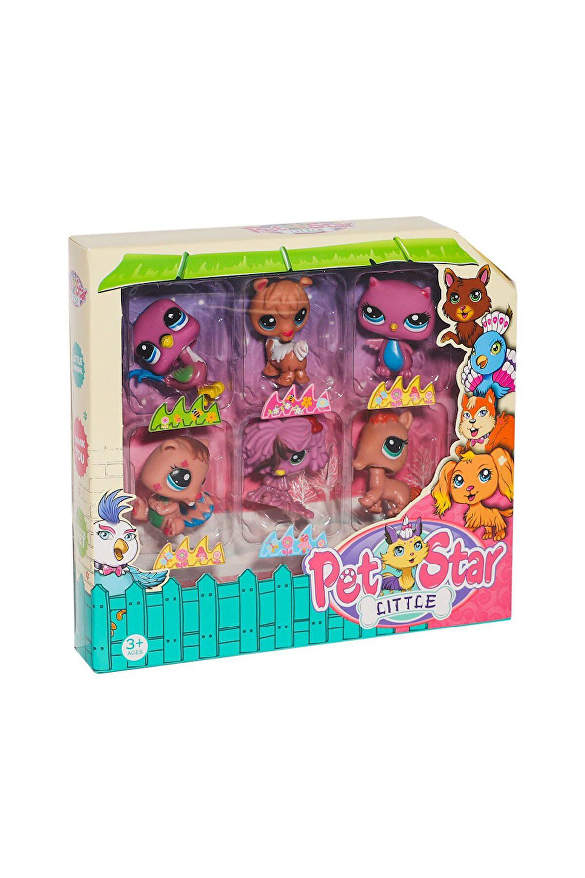 Erkek Çocuk Oyuncak KZL-3046A4 Pet Star 6'lı Miniş Seti -Kız Çocukılkaya Oyuncak Kız Çocuk Eğitici O
