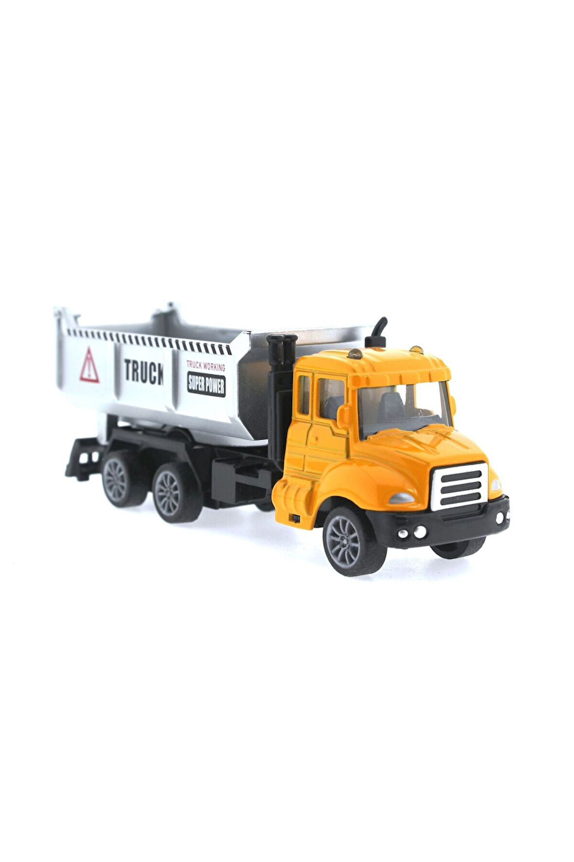 Erkek Çocuk Oyuncak Çek Bırak Metal Mini Sarı Kamyon Kız Çocuk Eğitici Oyuncaklar