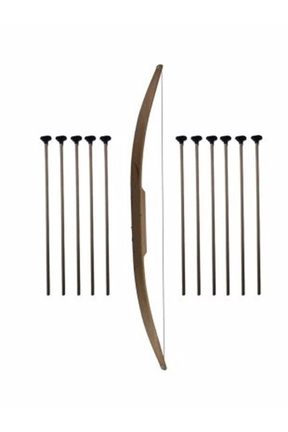 Çocuk Gelişim Oyuncaklar Ahşap Ok Yay 1Adet Yay Ve 11Adet Ok Doğal Gürgen (kayın) Ağacından Üretilmi