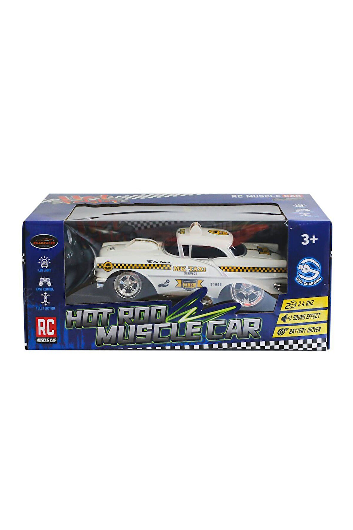 Erkek Çocuk Oyuncak MK8037B Kumandalı Sesli Işıklı Drift Taksi 1:16 -Can Oyuncak Kız Çocuk Eğitici O