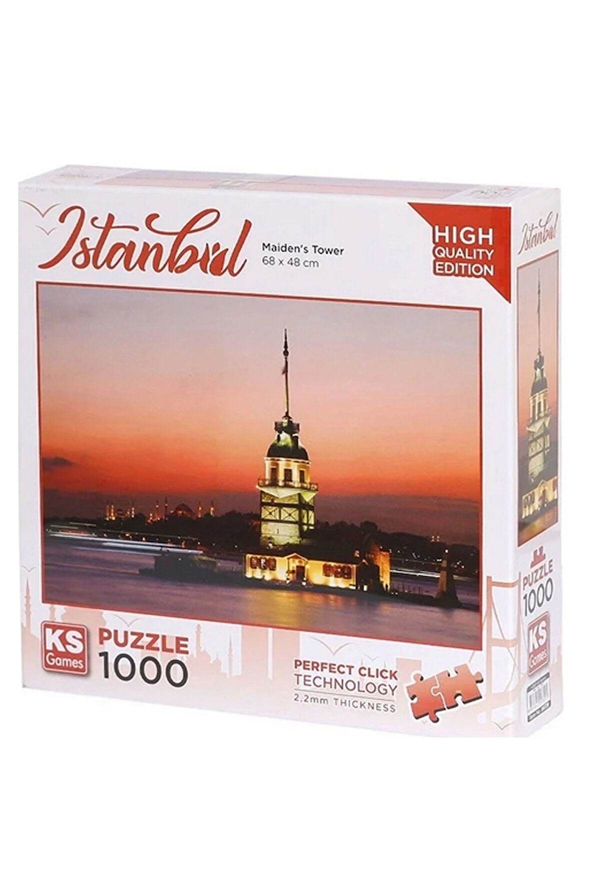 Erkek Çocuk Oyuncak KS Games Kız Çocuk Kulesi ve Gün Batımı Puzzle 1000 Parça 20729 Kız Çocuk Eğitic