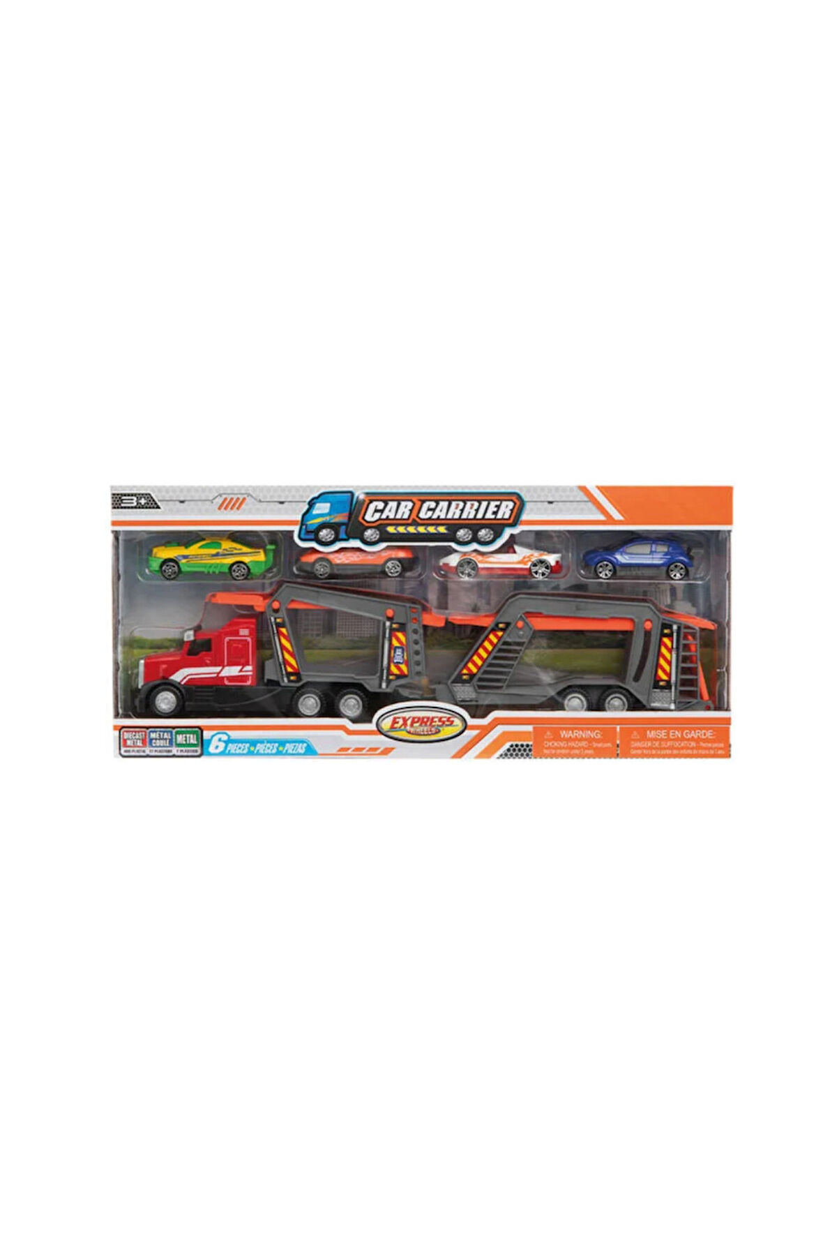 Erkek Çocuk Oyuncak Express Wheels Die Cast Metal Sürtmeli Araç Taşıyıcı Tır Kız Çocuk Eğitici Oyunc