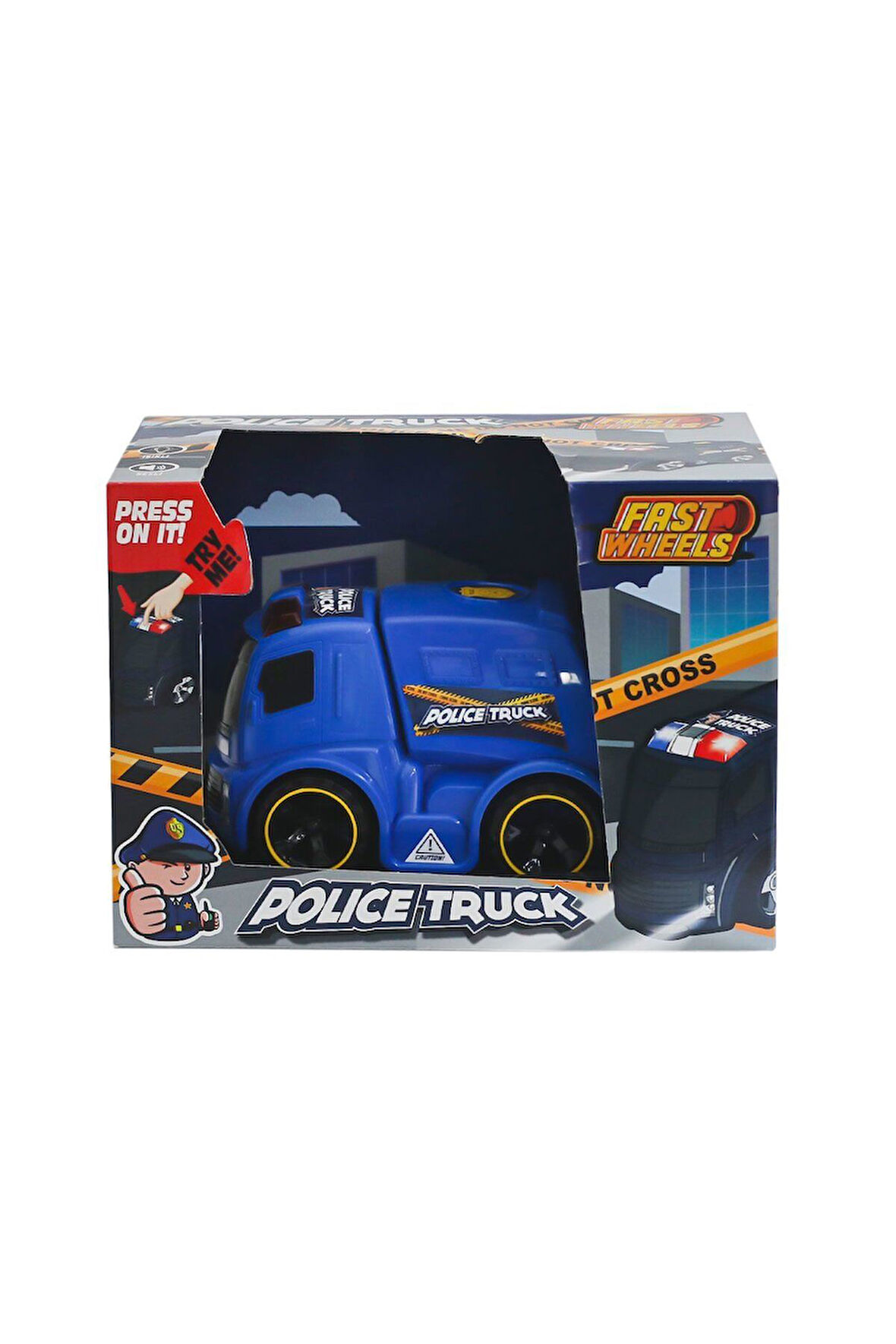 Erkek Çocuk Oyuncak ER-245 Fast Wheels Polis Kamyonu Kız Çocuk Eğitici Oyuncaklar