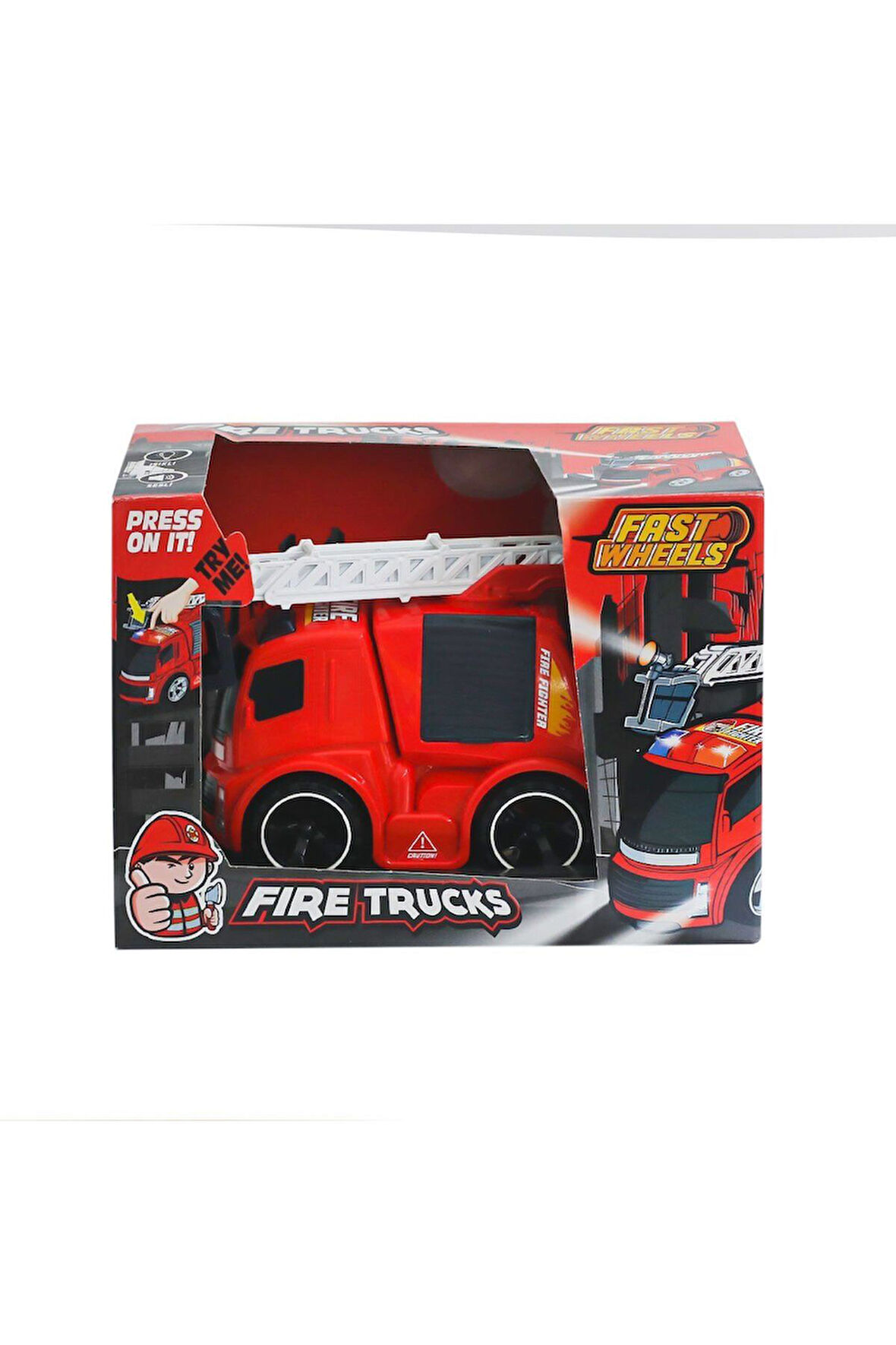 Erkek Çocuk Oyuncak ER-243 Fast Wheels İtfaiye Kamyonu Kız Çocuk Eğitici Oyuncaklar
