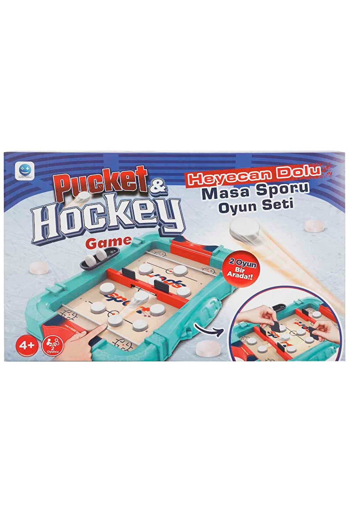 Erkek Çocuk Oyuncak Smile Games 2in1 Pucket ve Hockey Oyun Seti S01004597 Kız Çocuk Eğitici Oyuncakl