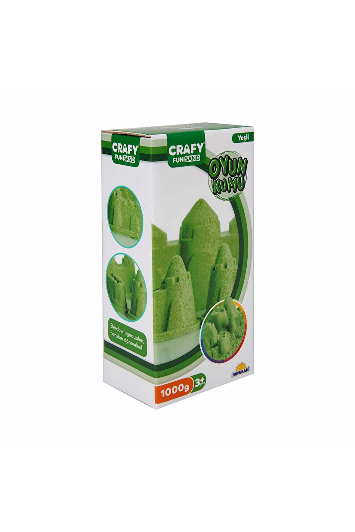 Erkek Çocuk Oyuncak Fun Dough Kinetik Kum 1000 g Yeşil Kız Çocuk Eğitici Oyuncaklar