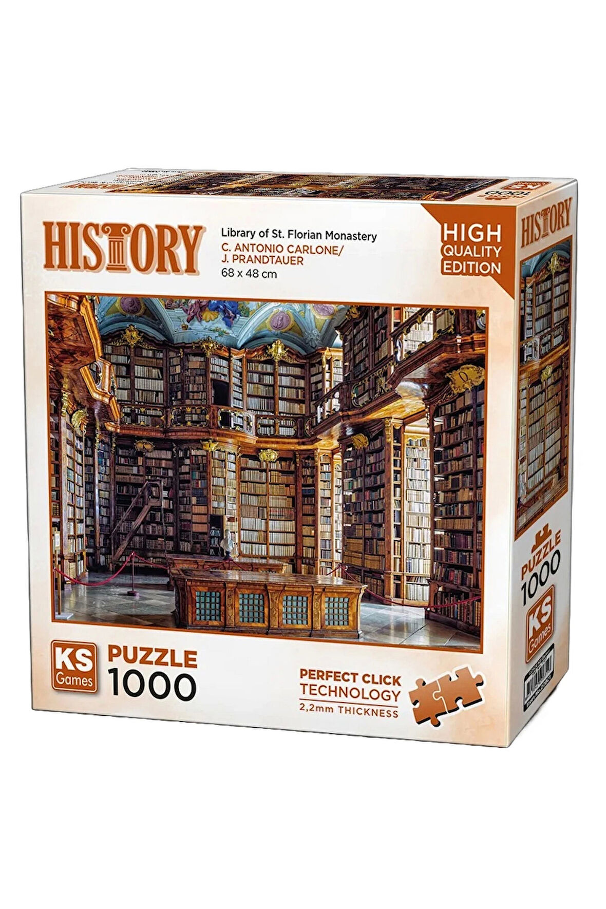 Erkek Çocuk Oyuncak KS Games Library of St. Florian Monastery Puzzle 1000 Parça 20801 Kız Çocuk Eğit