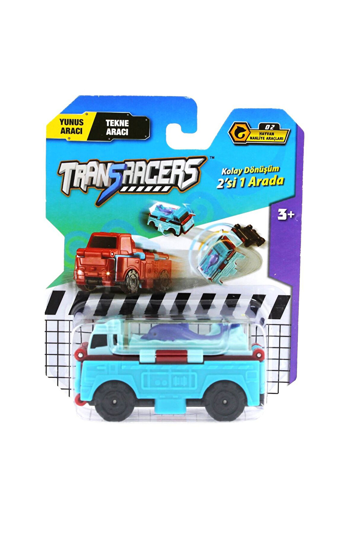 Erkek Çocuk Oyuncak Transracers Dönüşen Araçlar Yunus Aracı / Tekne Aracı Kız Çocuk Eğitici Oyuncakl