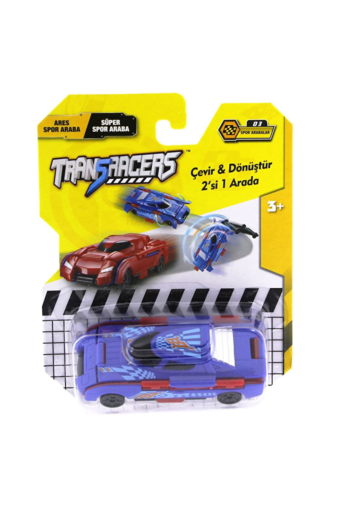 Erkek Çocuk Oyuncak Transracers Dönüşen Araçlar Spor Arabalar Ares / Süper Kız Çocuk Eğitici Oyuncak