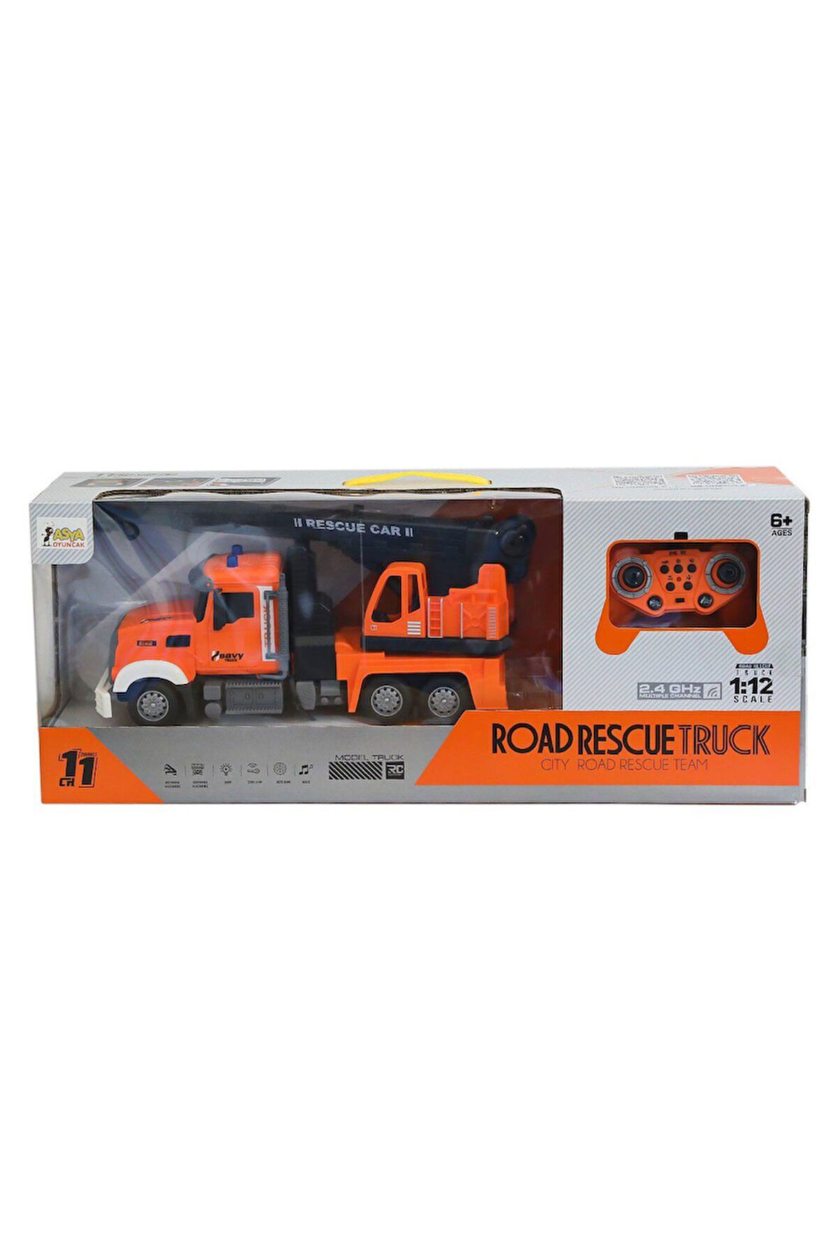Erkek Çocuk Oyuncak A8196-QH9005-2 Şarjlı İş Makinesi 1:12 Kız Çocuk Eğitici Oyuncaklar