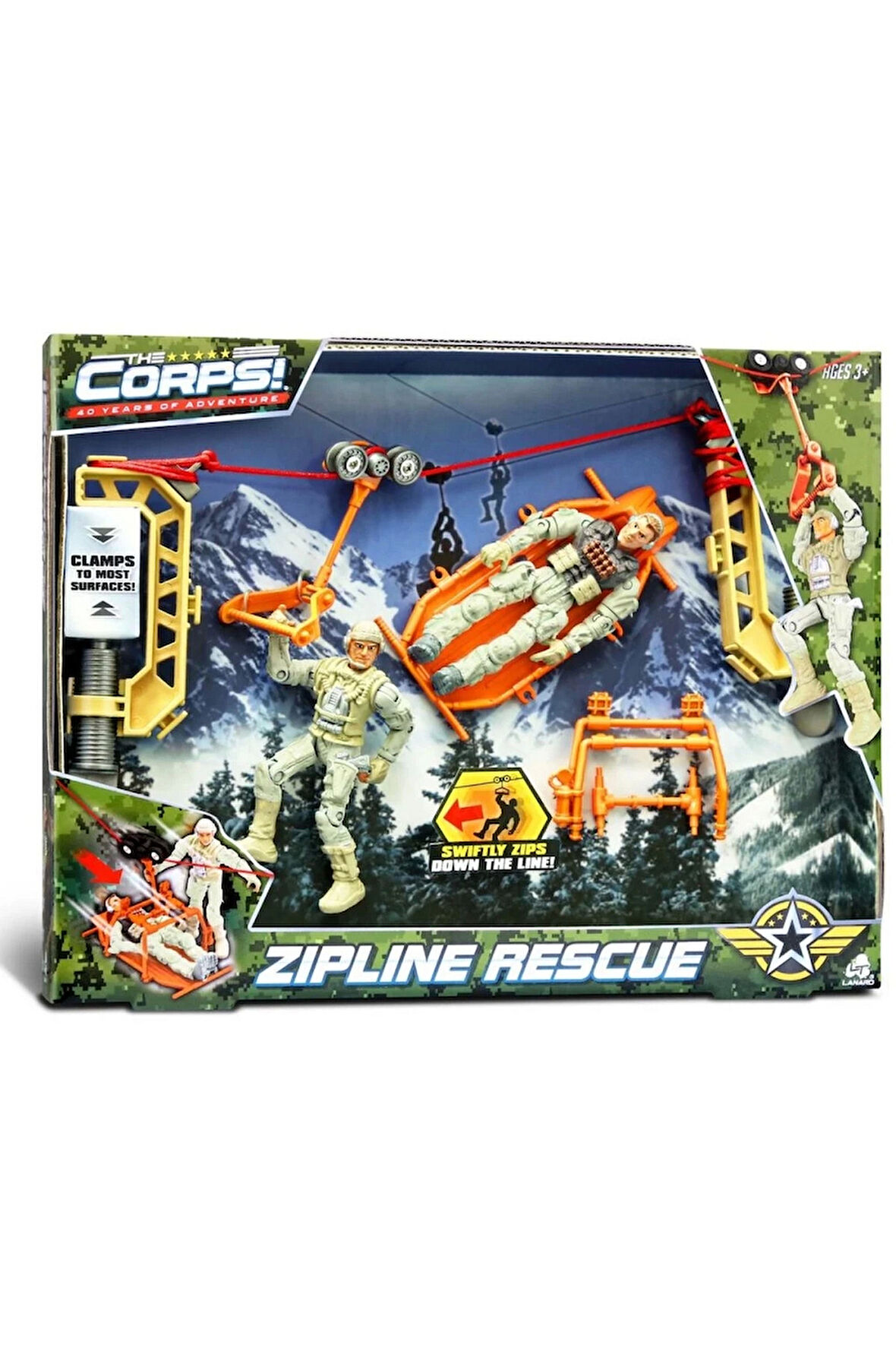 Erkek Çocuk Oyuncak The Corps Zipline Asker Oyun Seti Kız Çocuk Eğitici Oyuncaklar